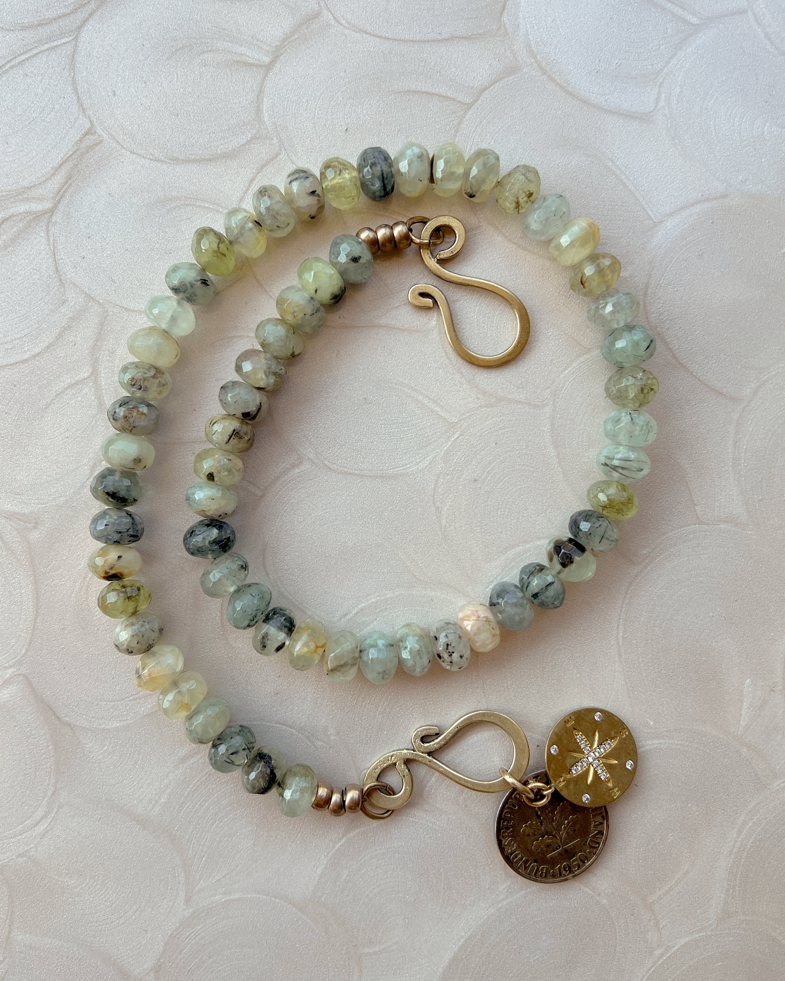 Prehnite Stone Boho Strand