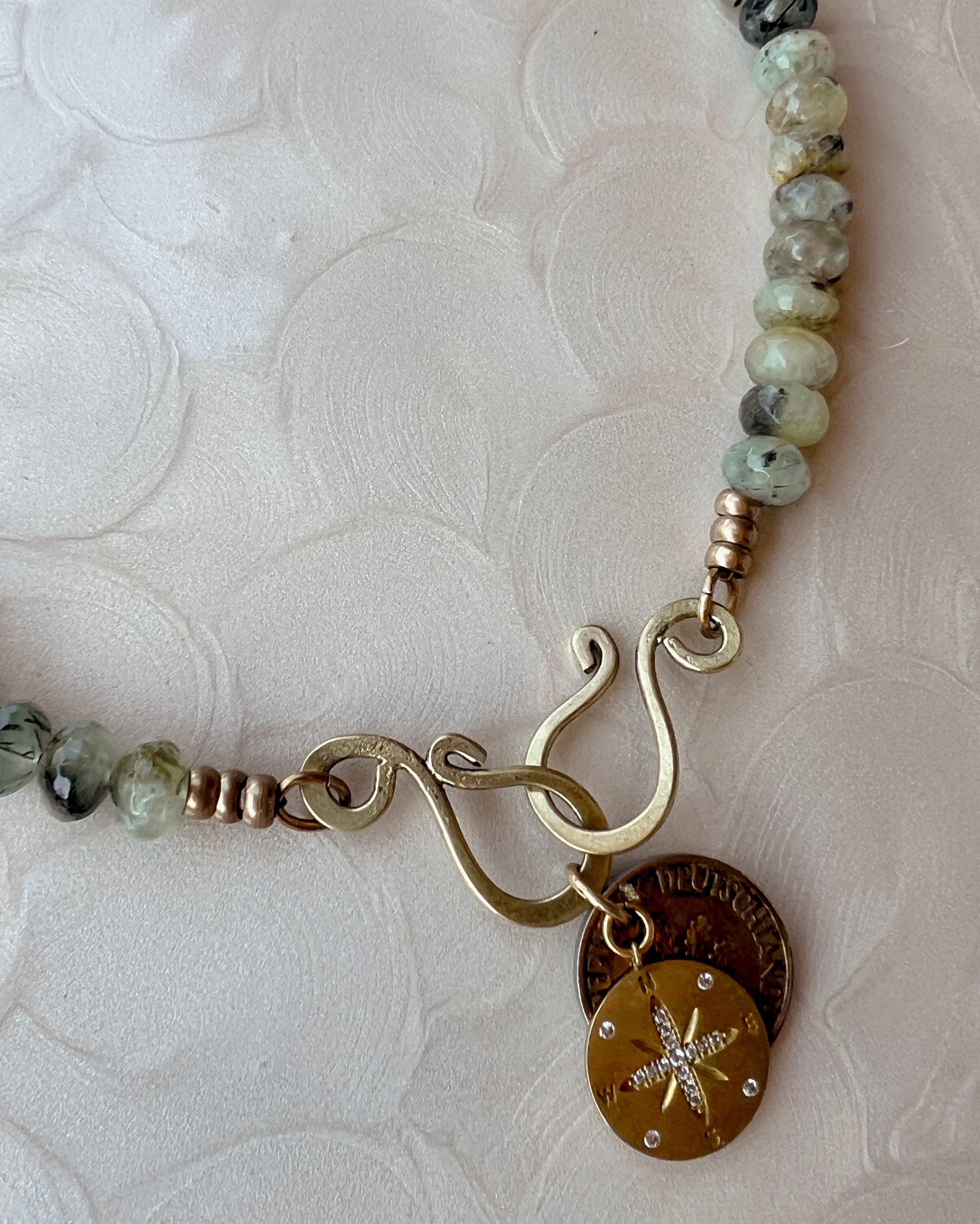 Prehnite Stone Boho Strand