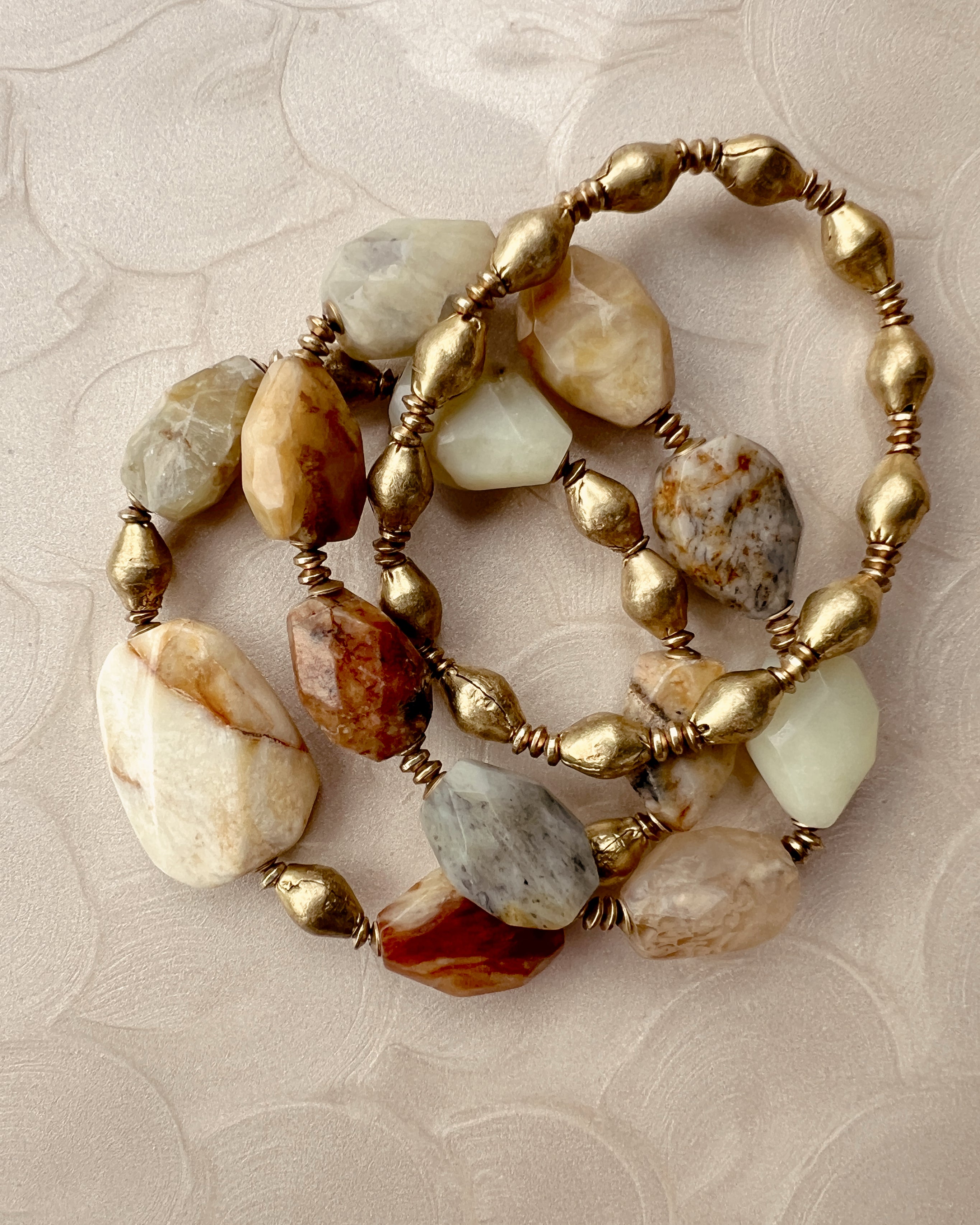 Jade & Brass Stack