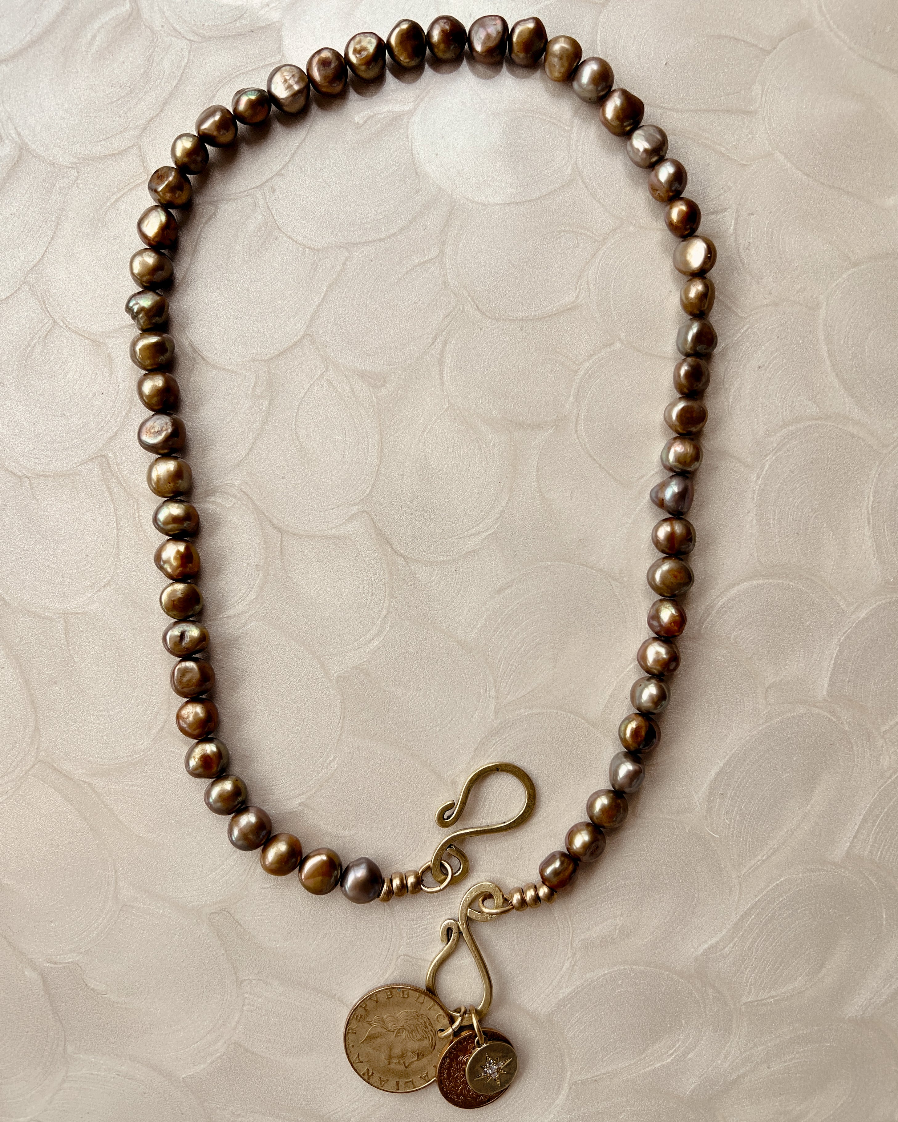 Olive Pearl Boho Strand