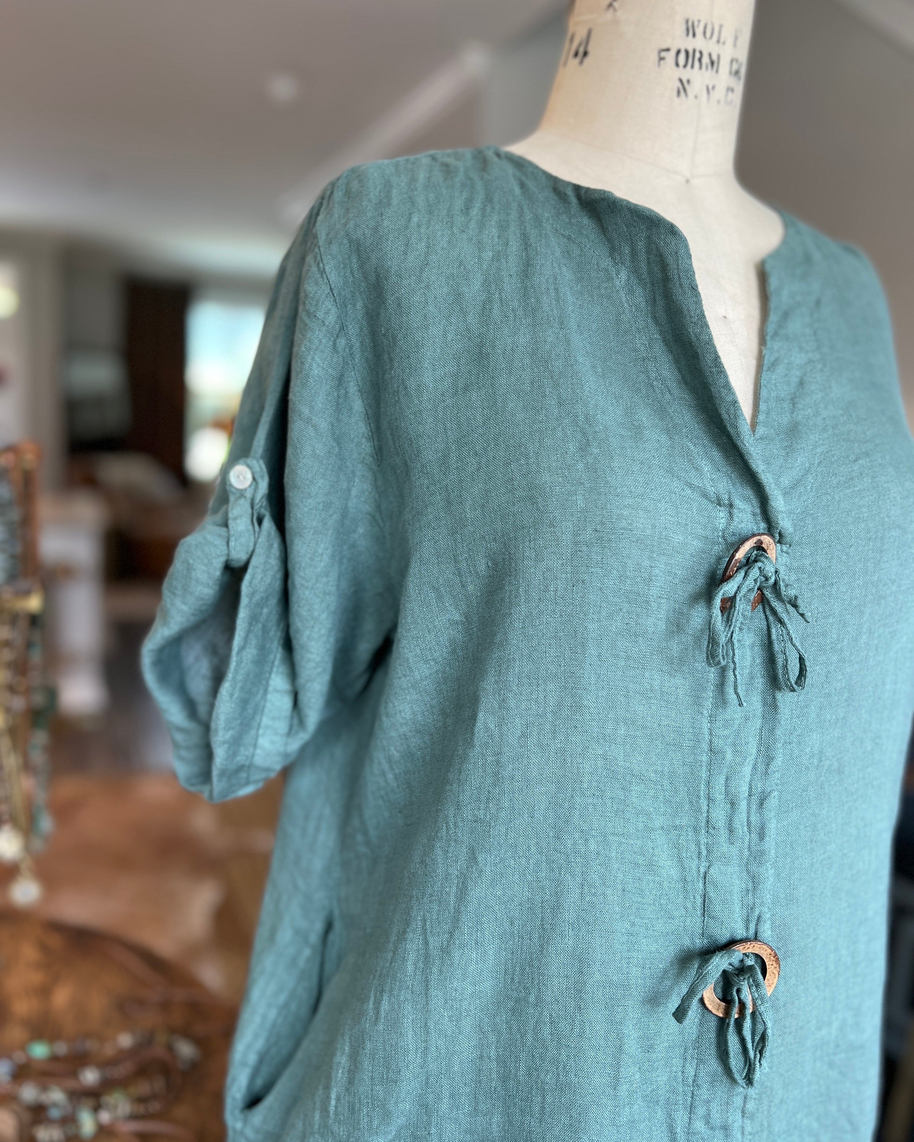 Linen Shift Dress