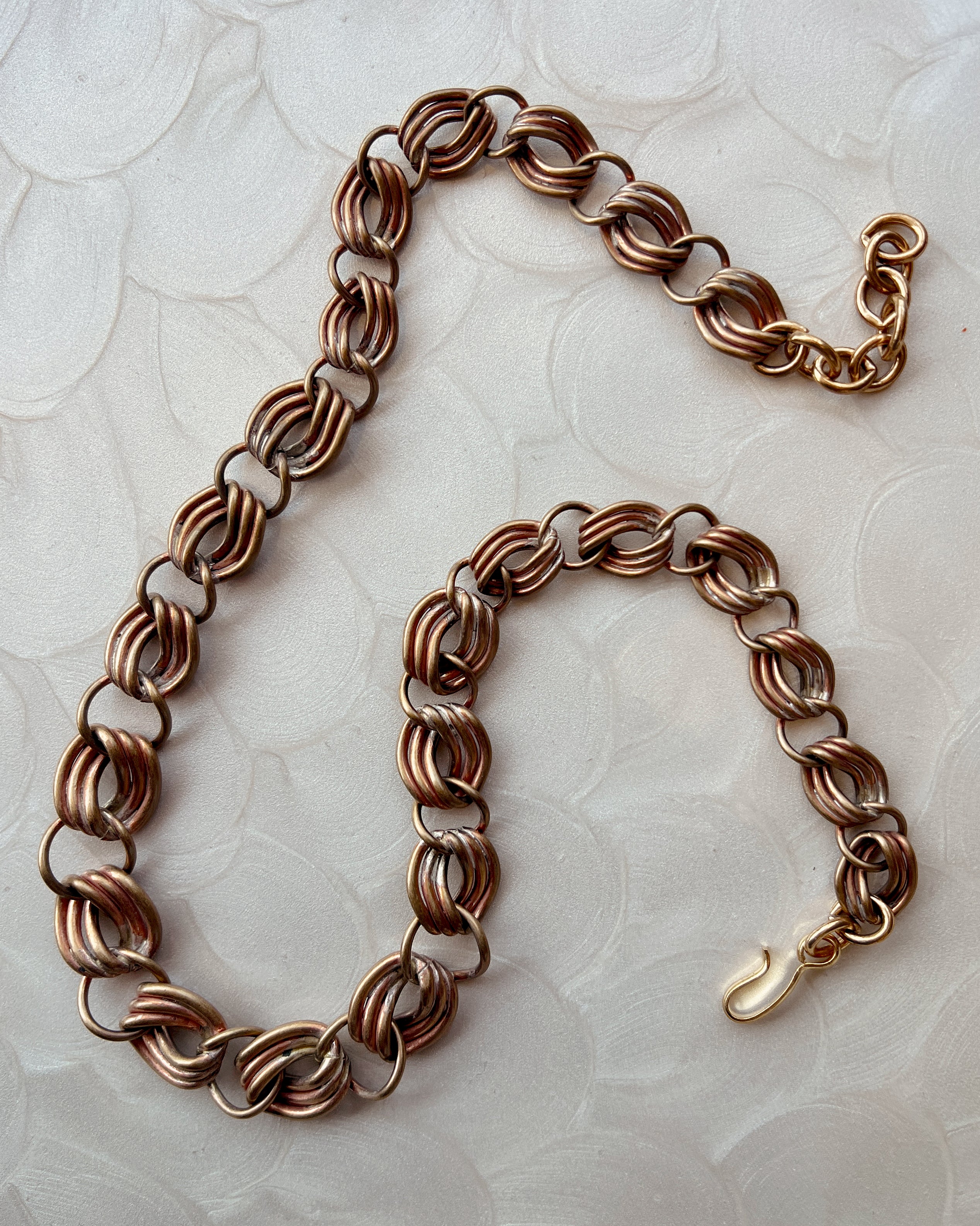 Vintage Copper Ribbon Chain