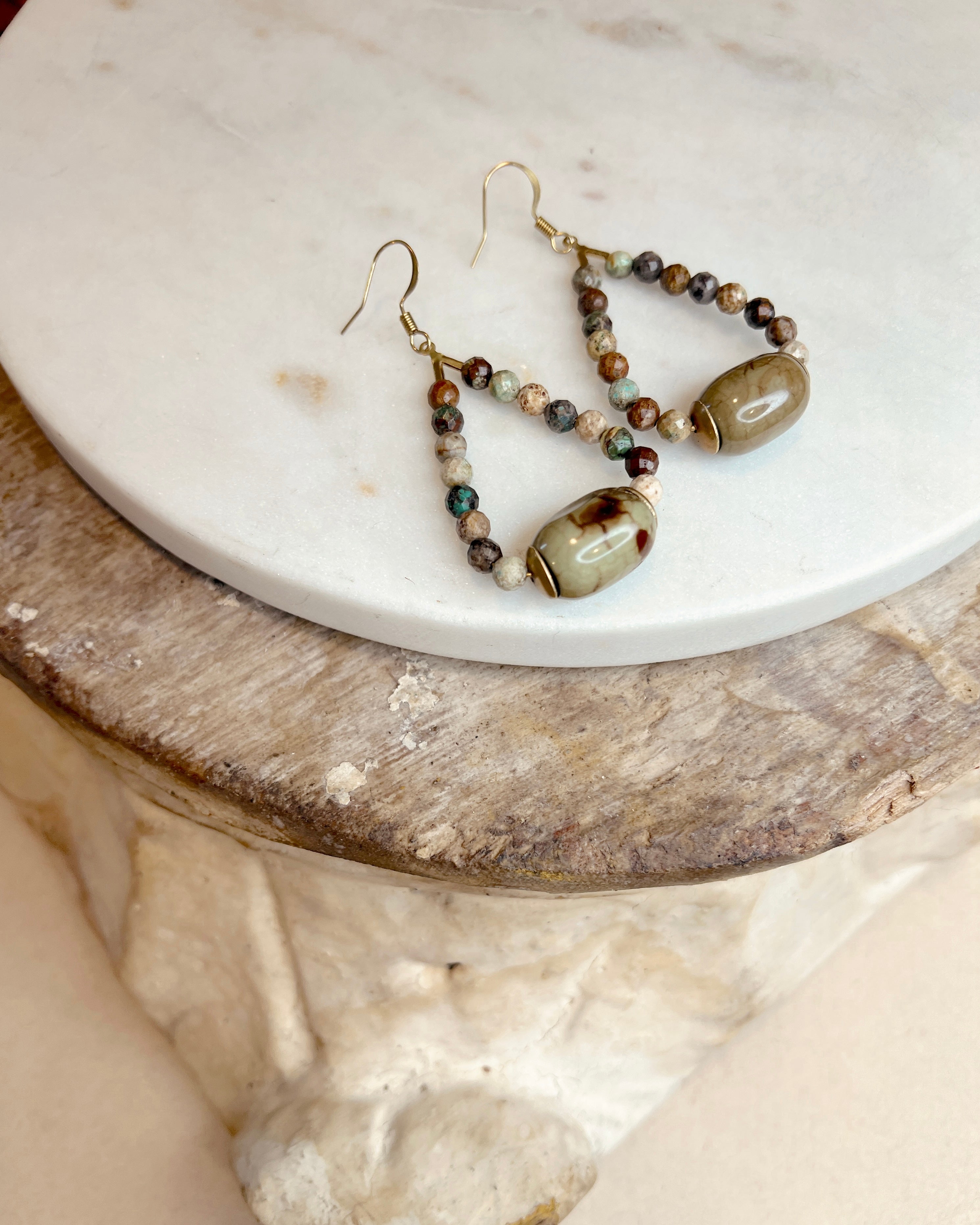 Multicolor Turquoise Dangle