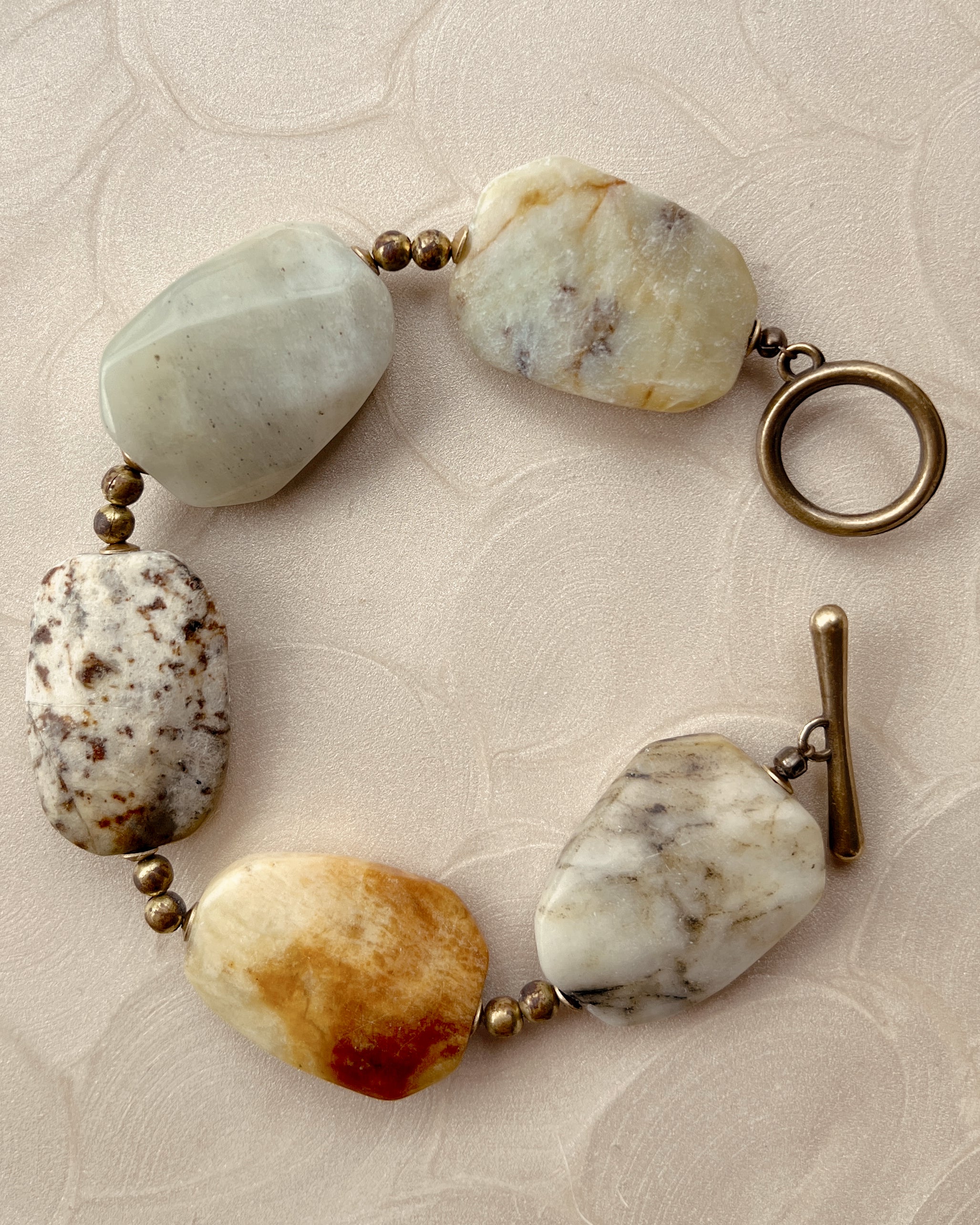 Jade Slab Toggle Bracelet