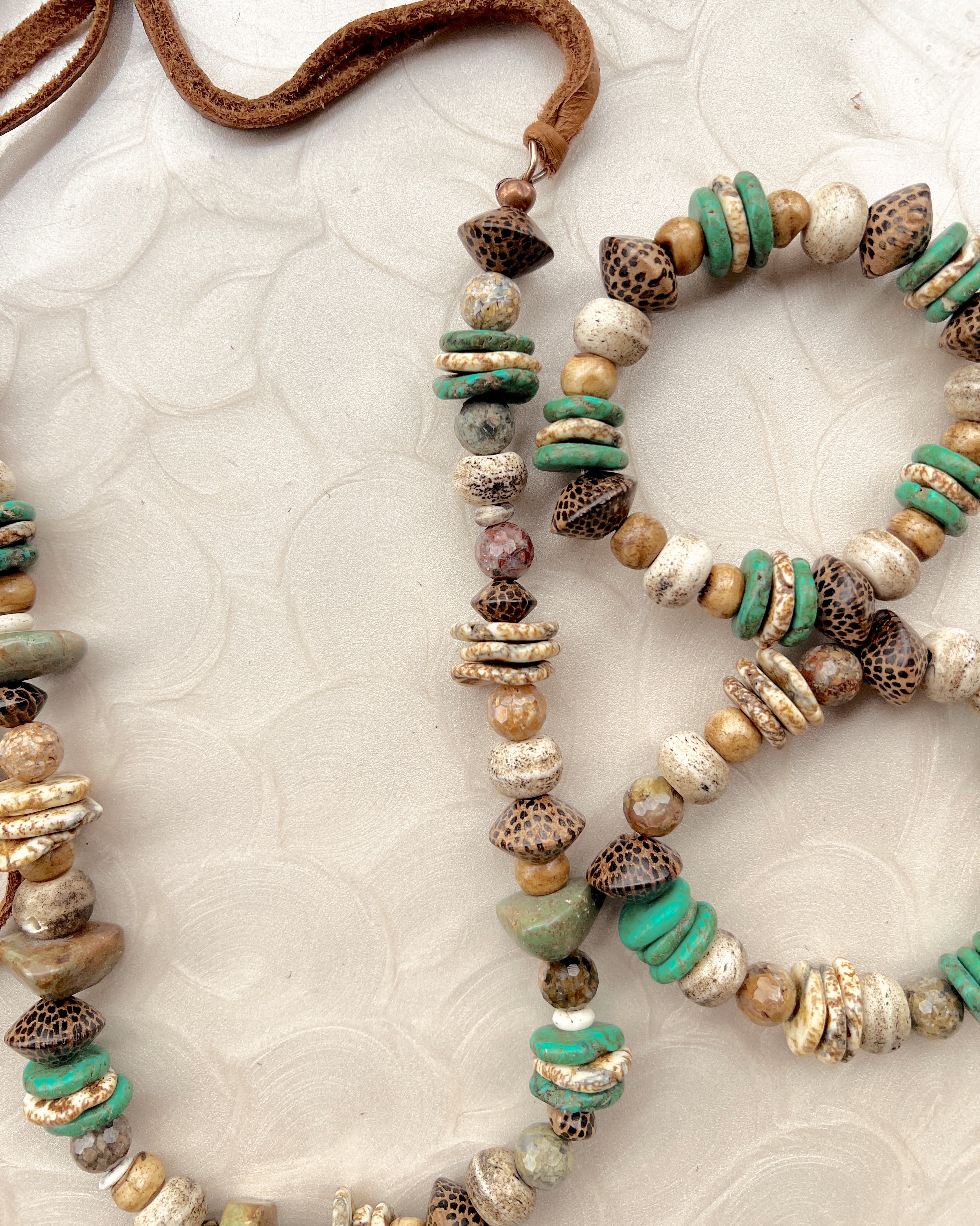Turquoise & Wood Set