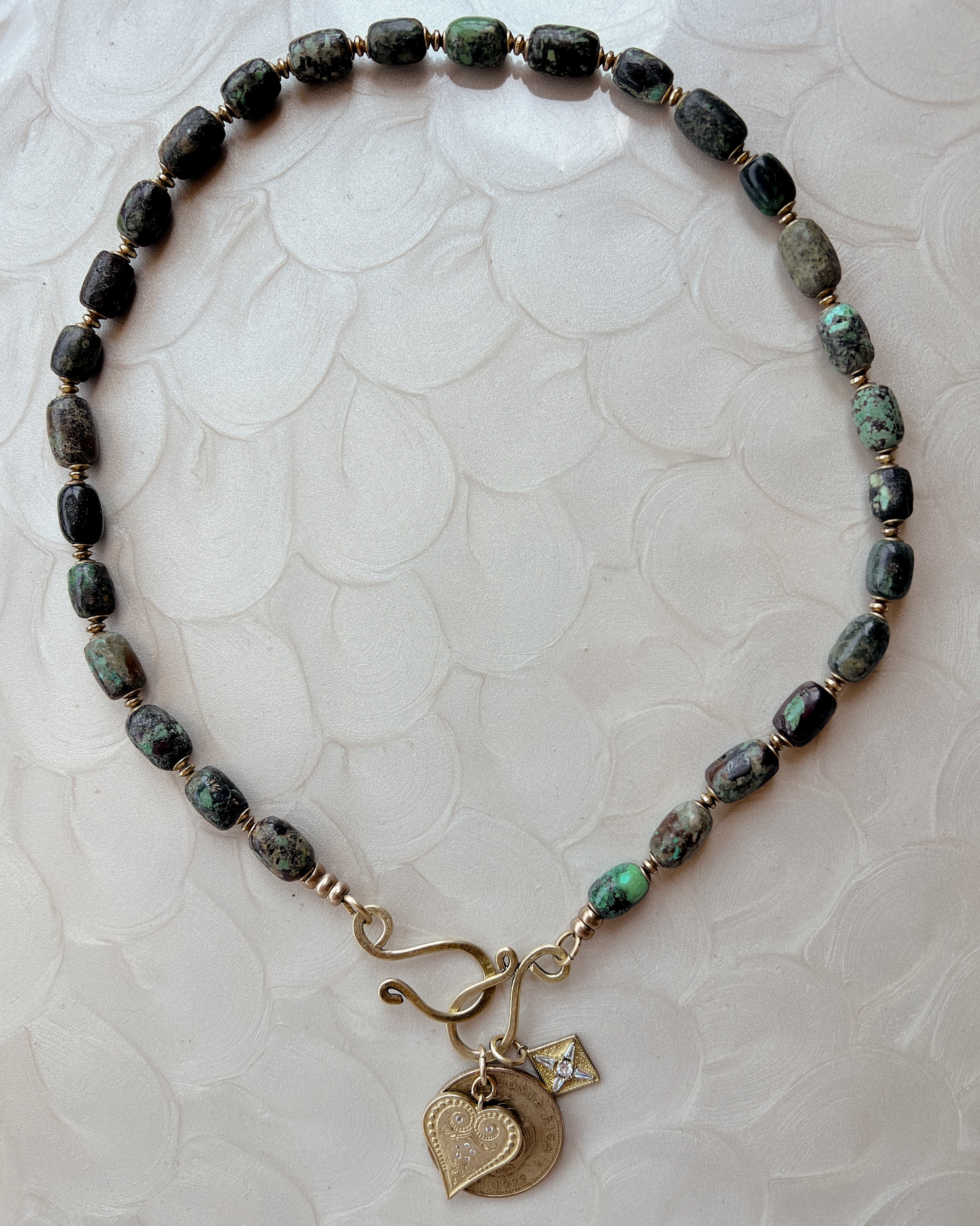 Green Turquoise Boho Strand