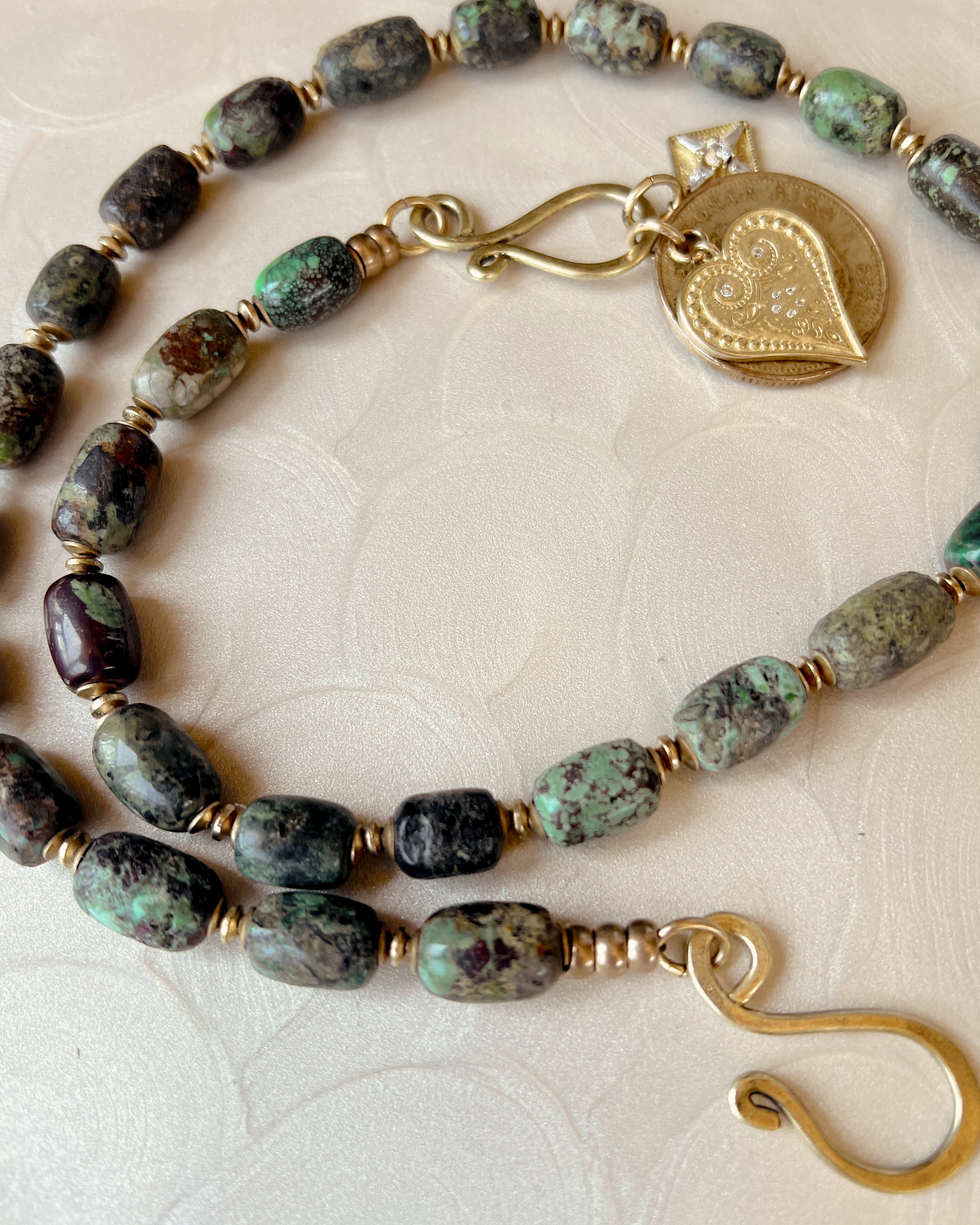 Green Turquoise Boho Strand