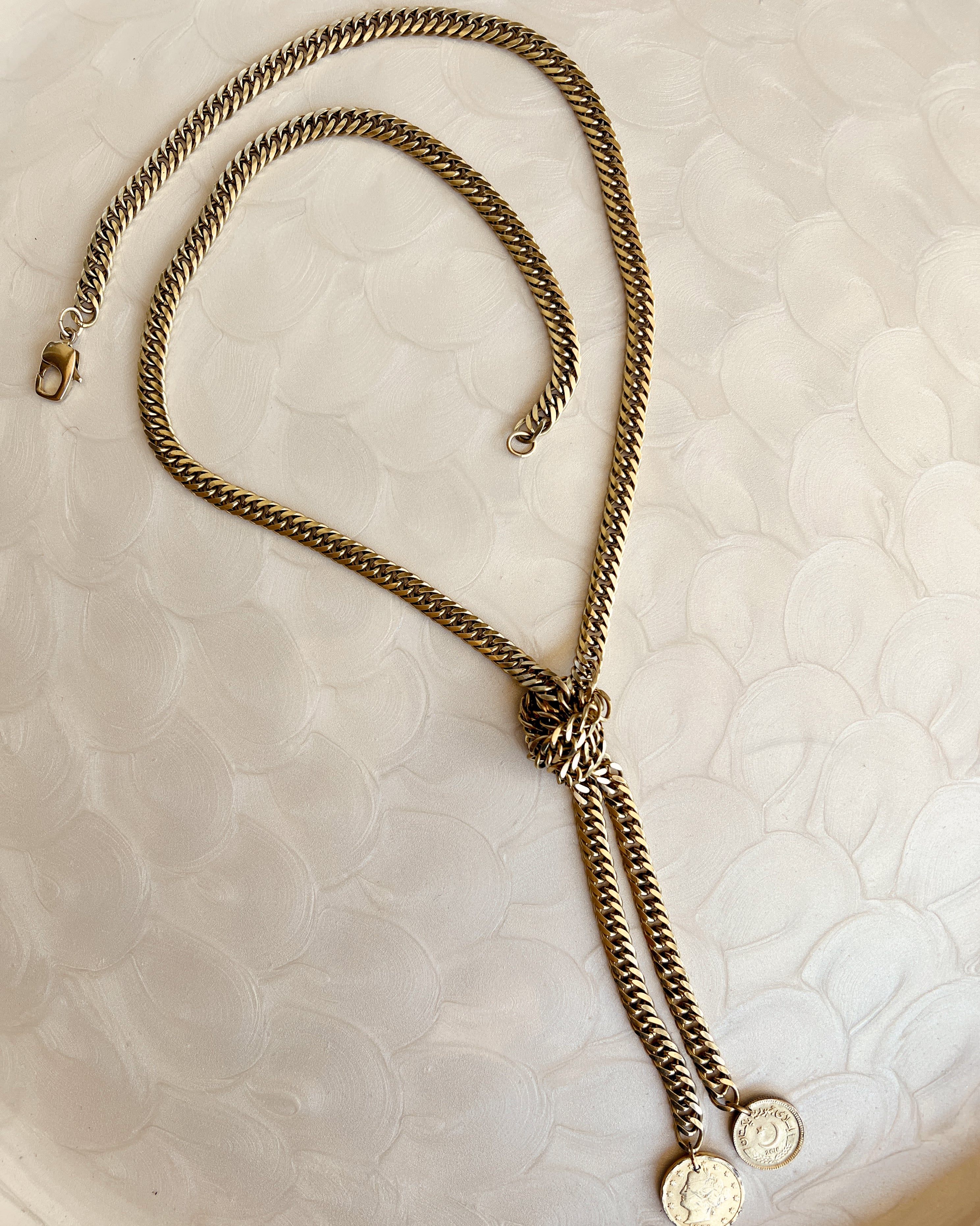 Knotted Chain with Coins