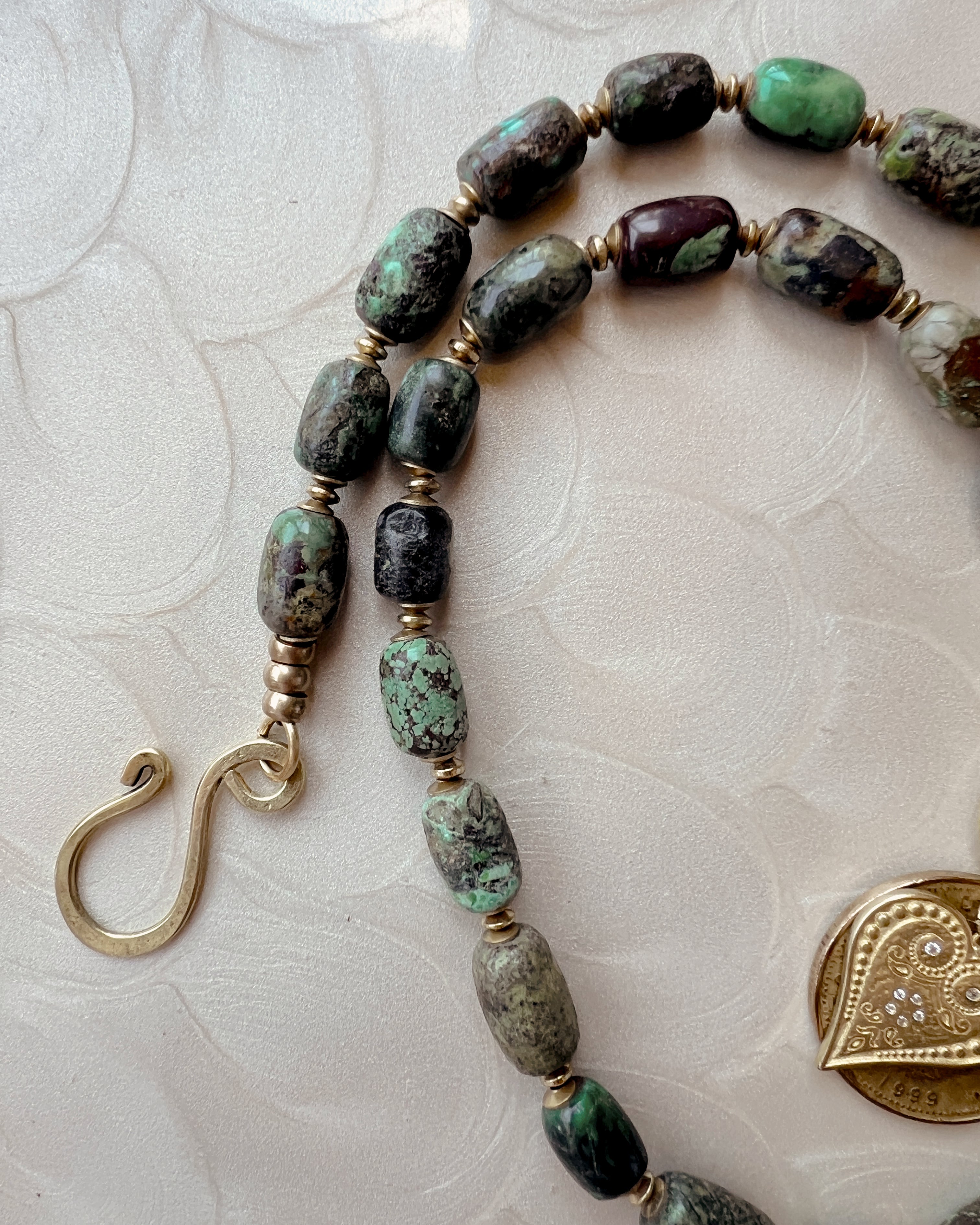 Green Turquoise Boho Strand