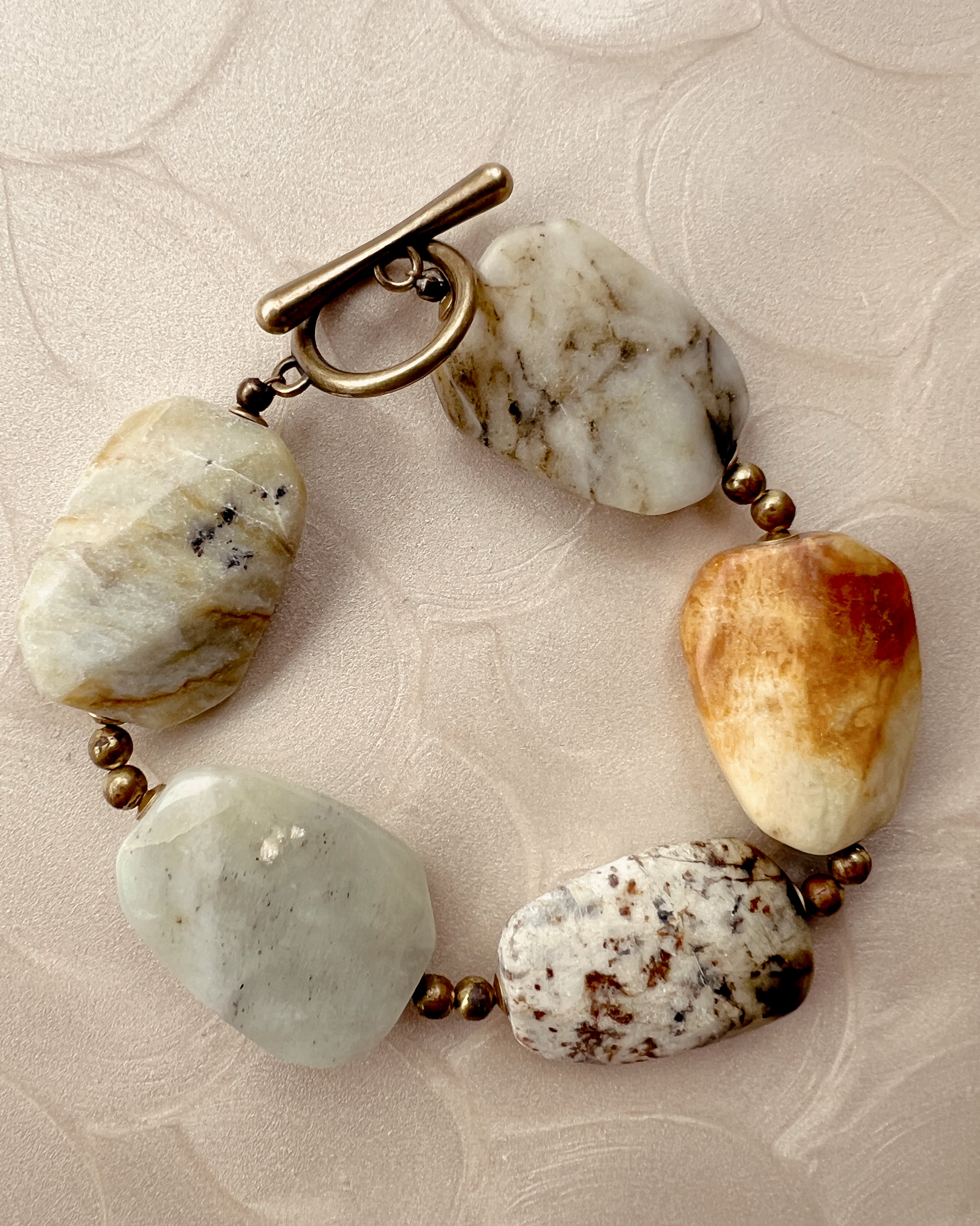 Jade Slab Toggle Bracelet