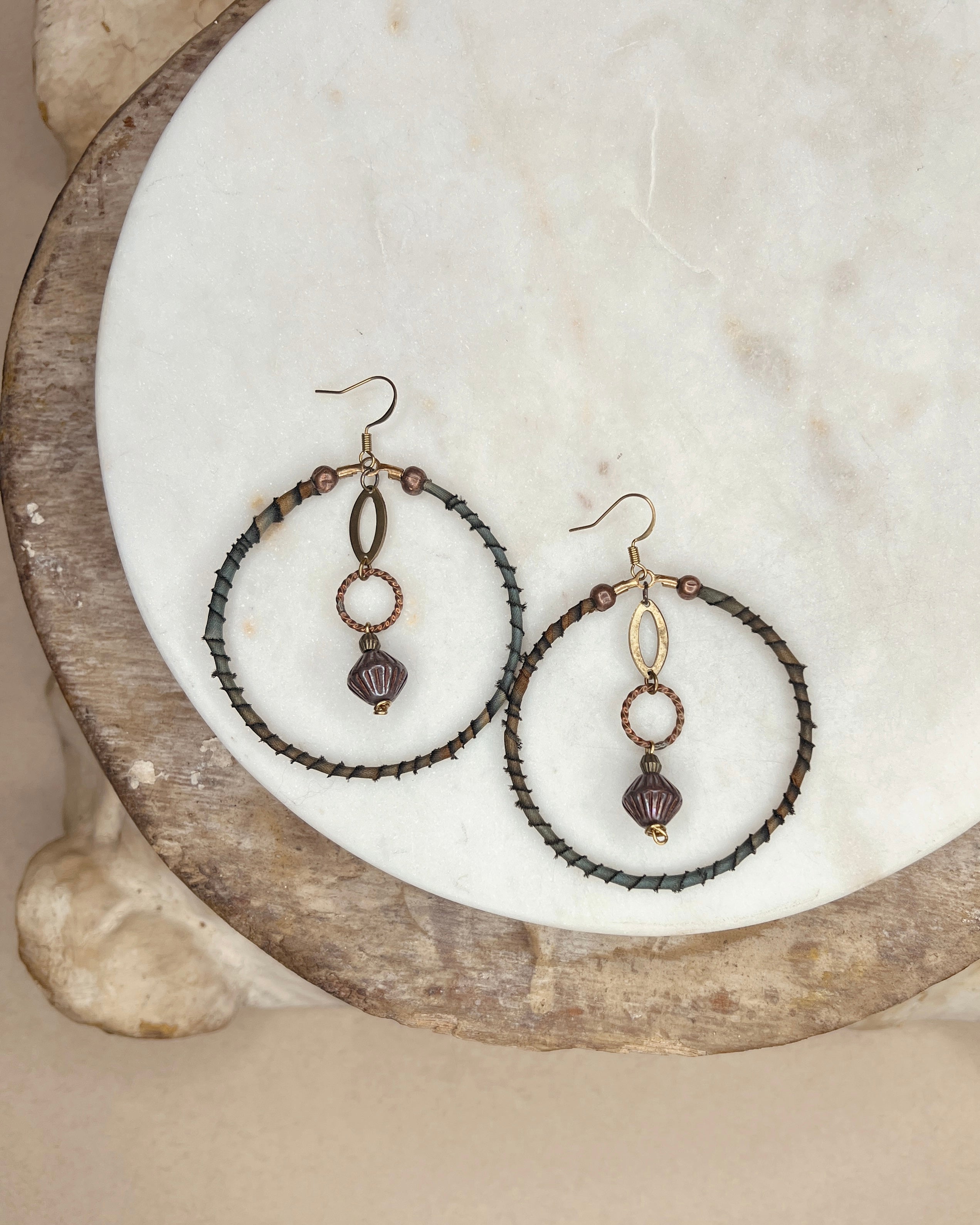 Ribbon Wrap Dangles