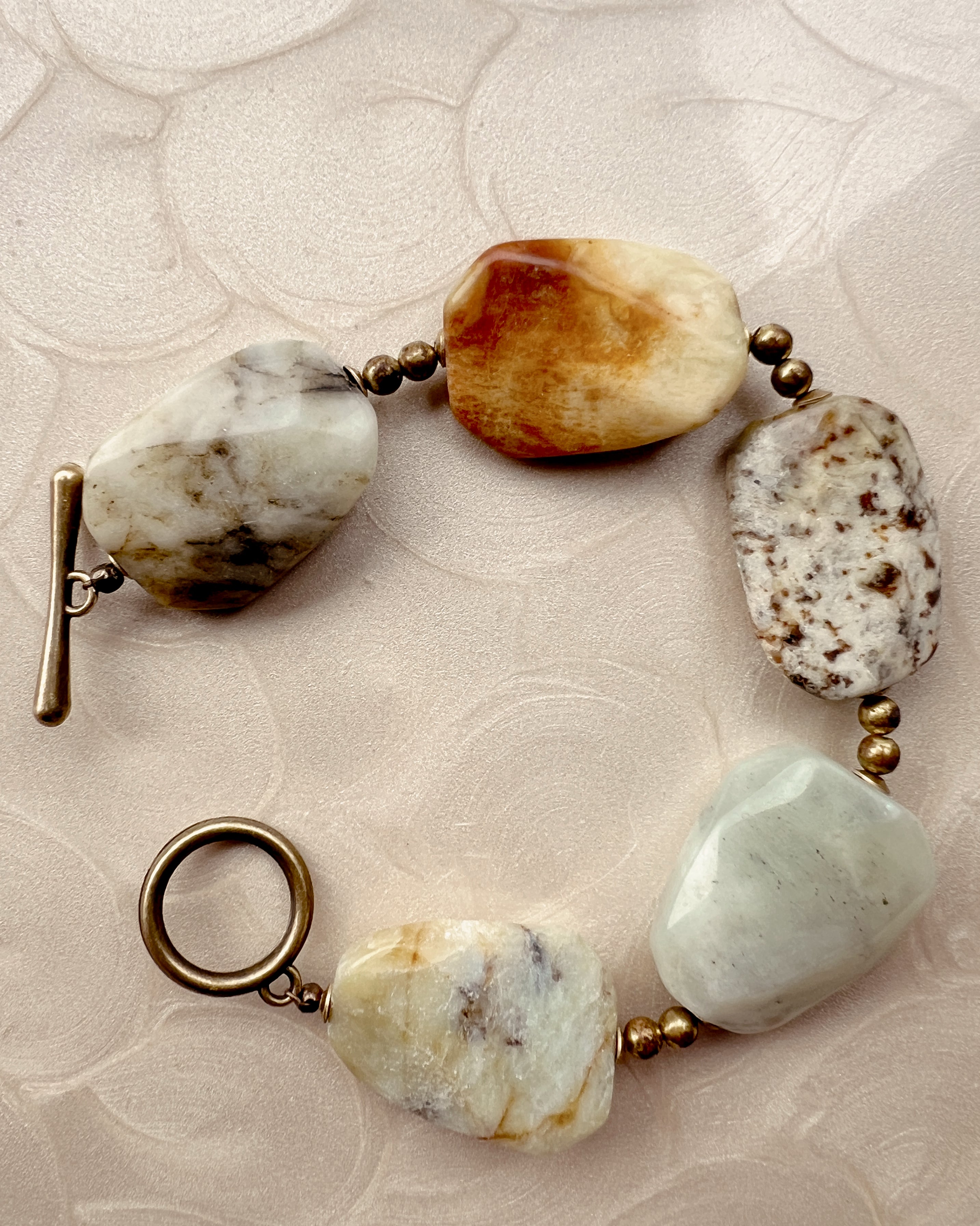 Jade Slab Toggle Bracelet