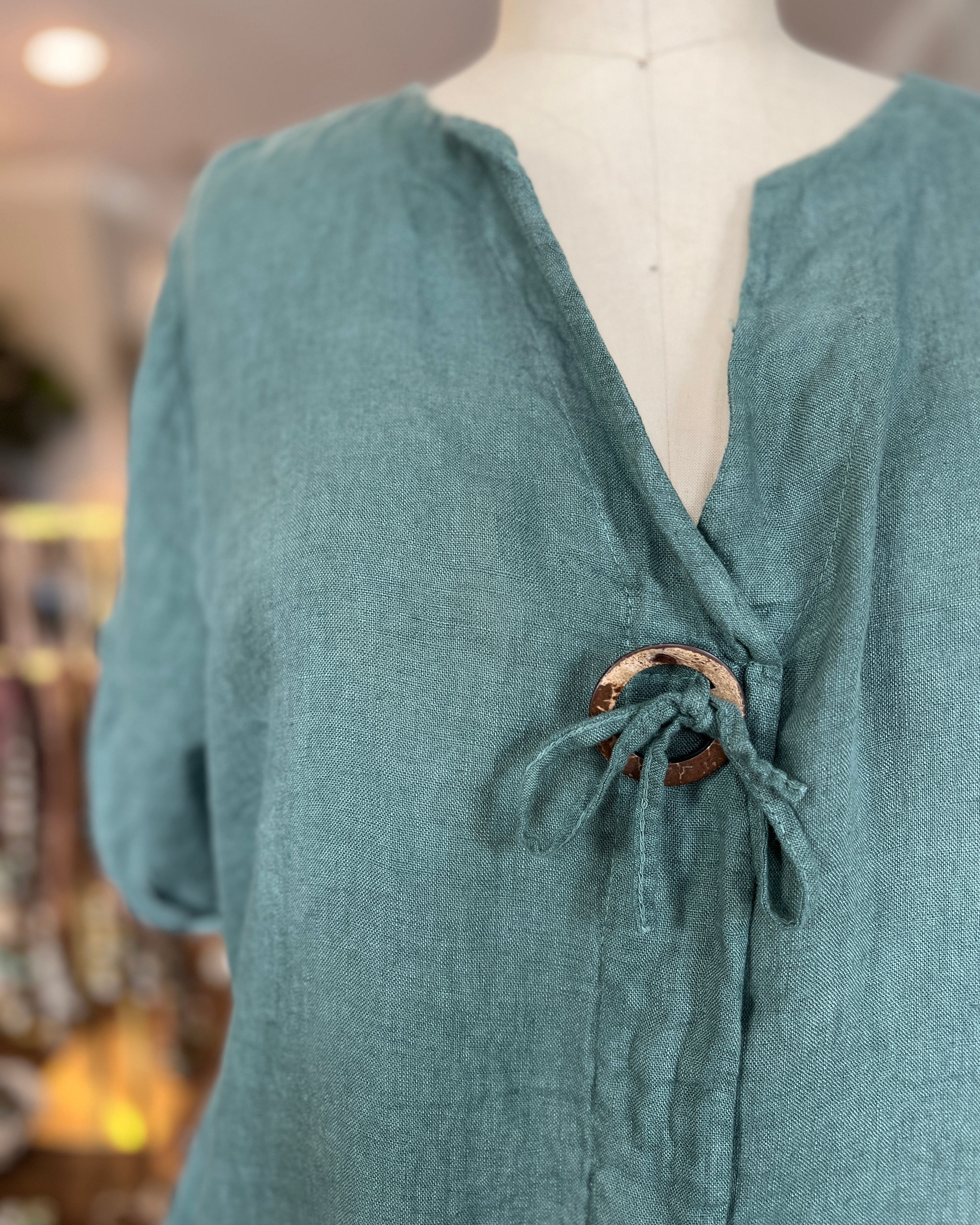 Linen Shift Dress