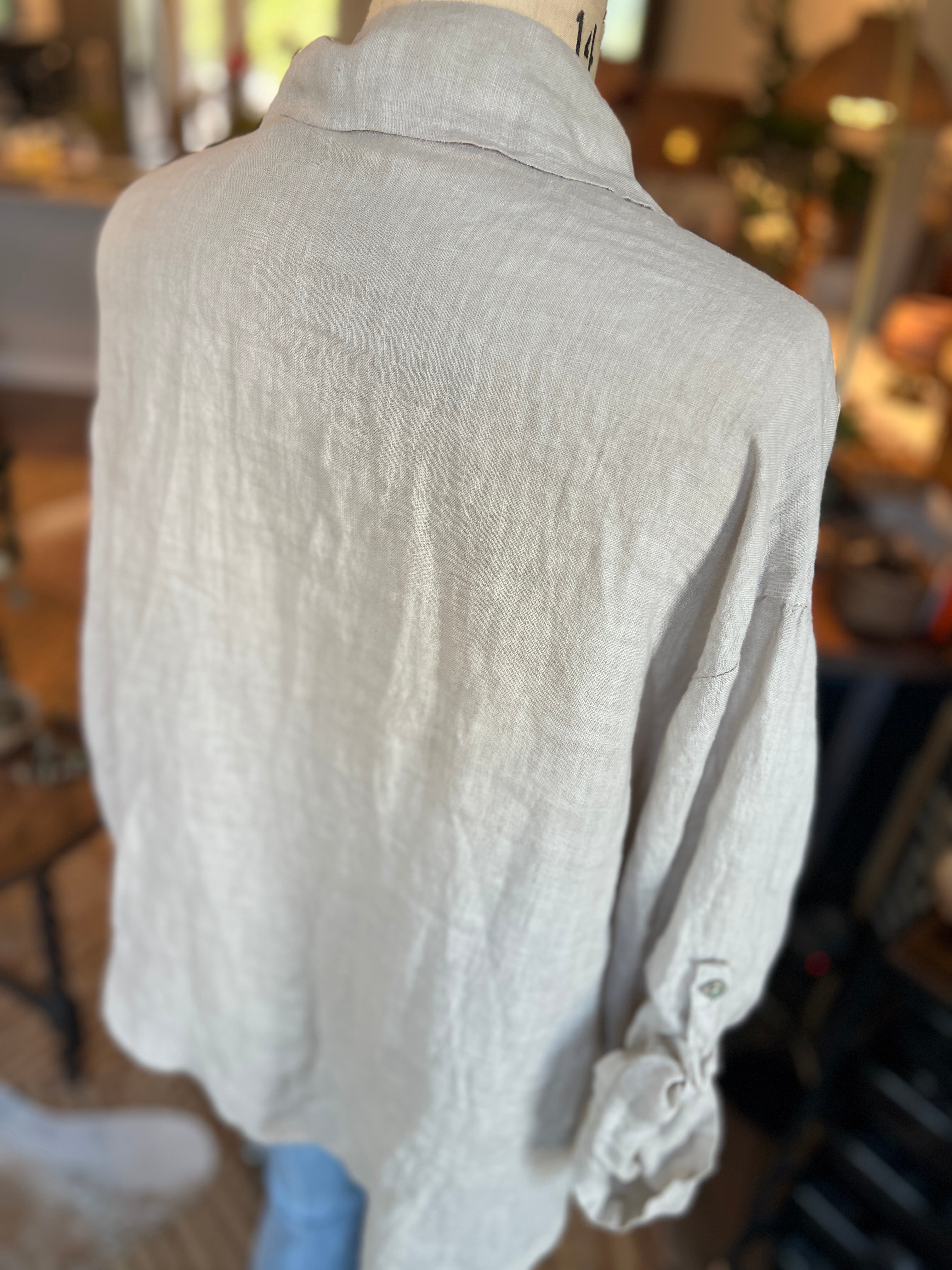 Large Pocket Linen Shirt