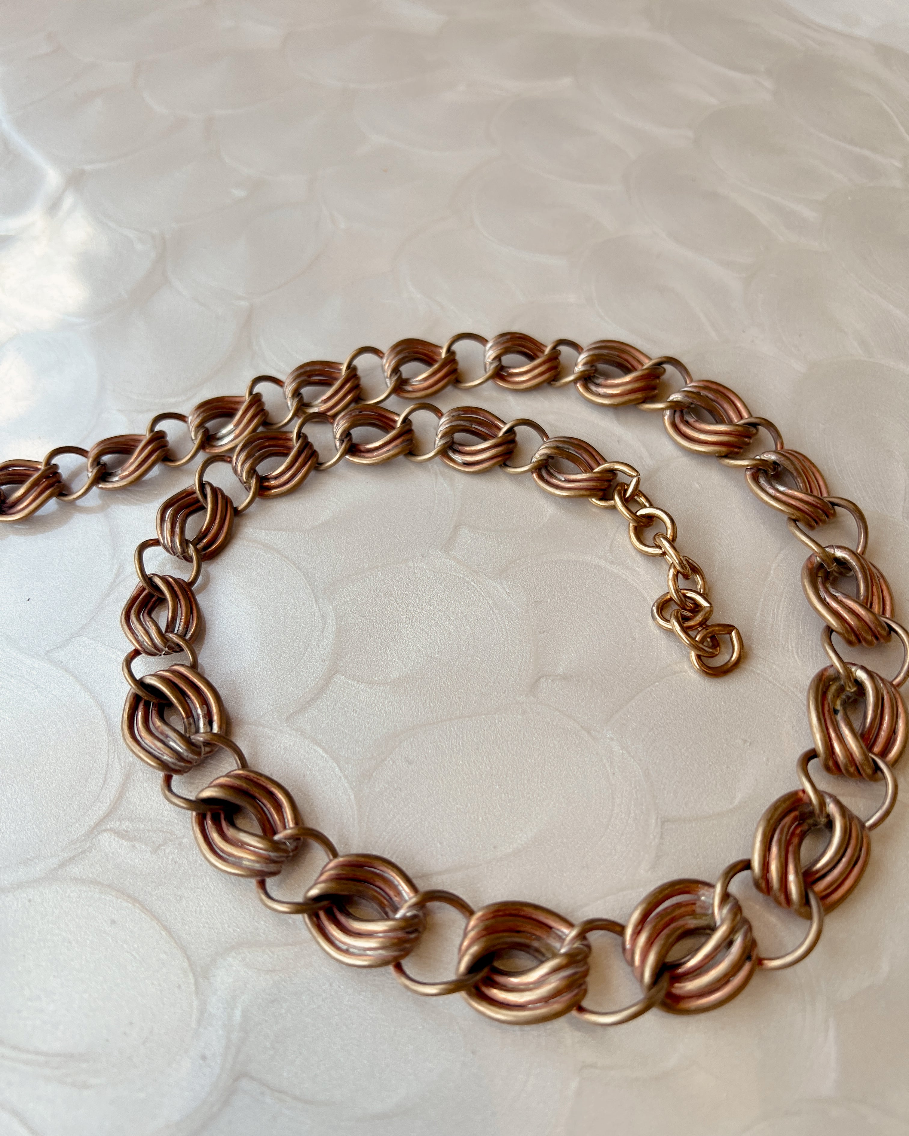 Vintage Copper Ribbon Chain
