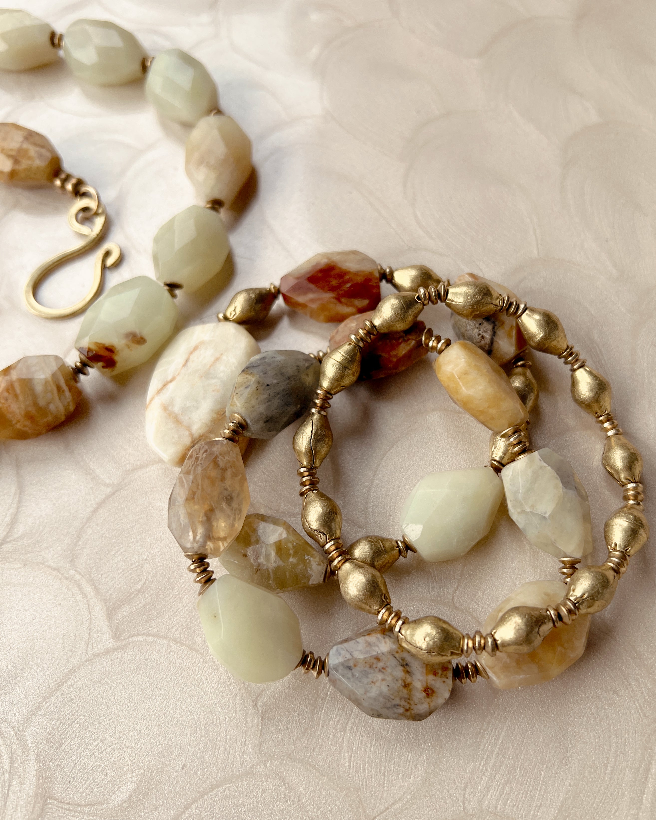 Jade & Brass Stack