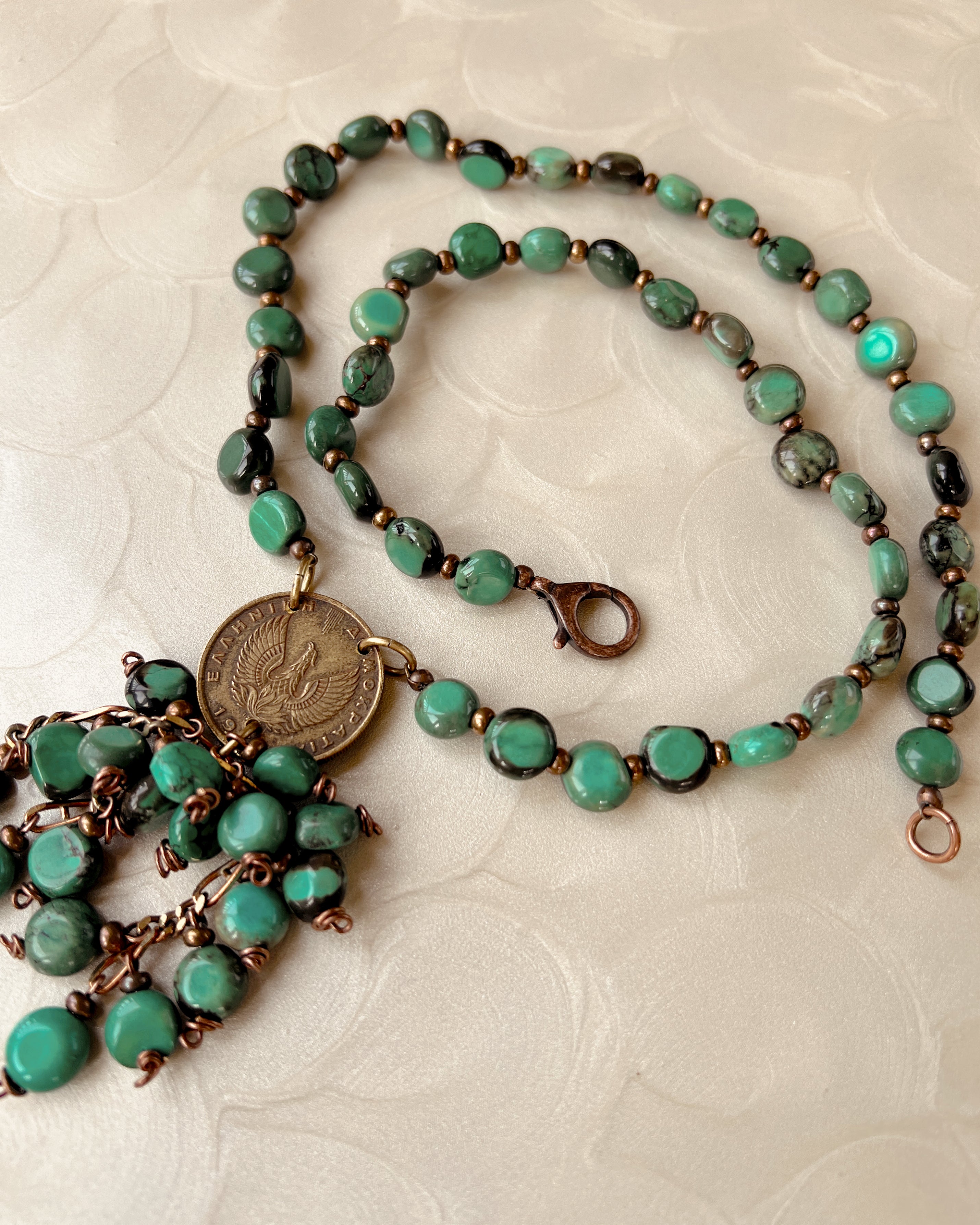 Turquoise Tassel Strand
