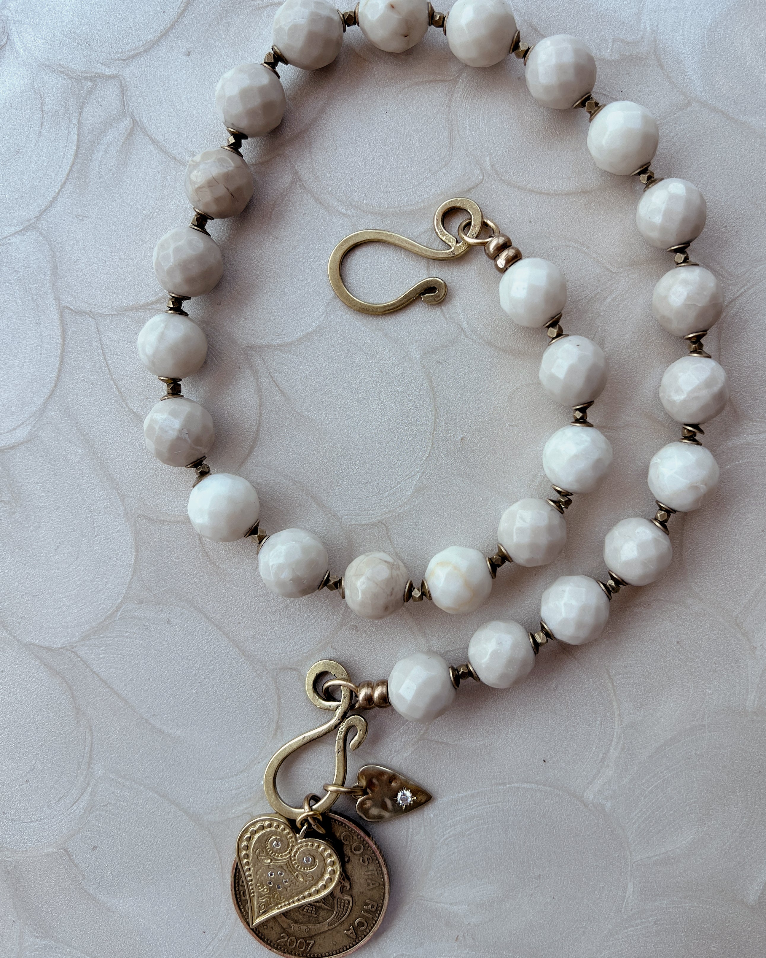 Fossil Jade Boho Strand