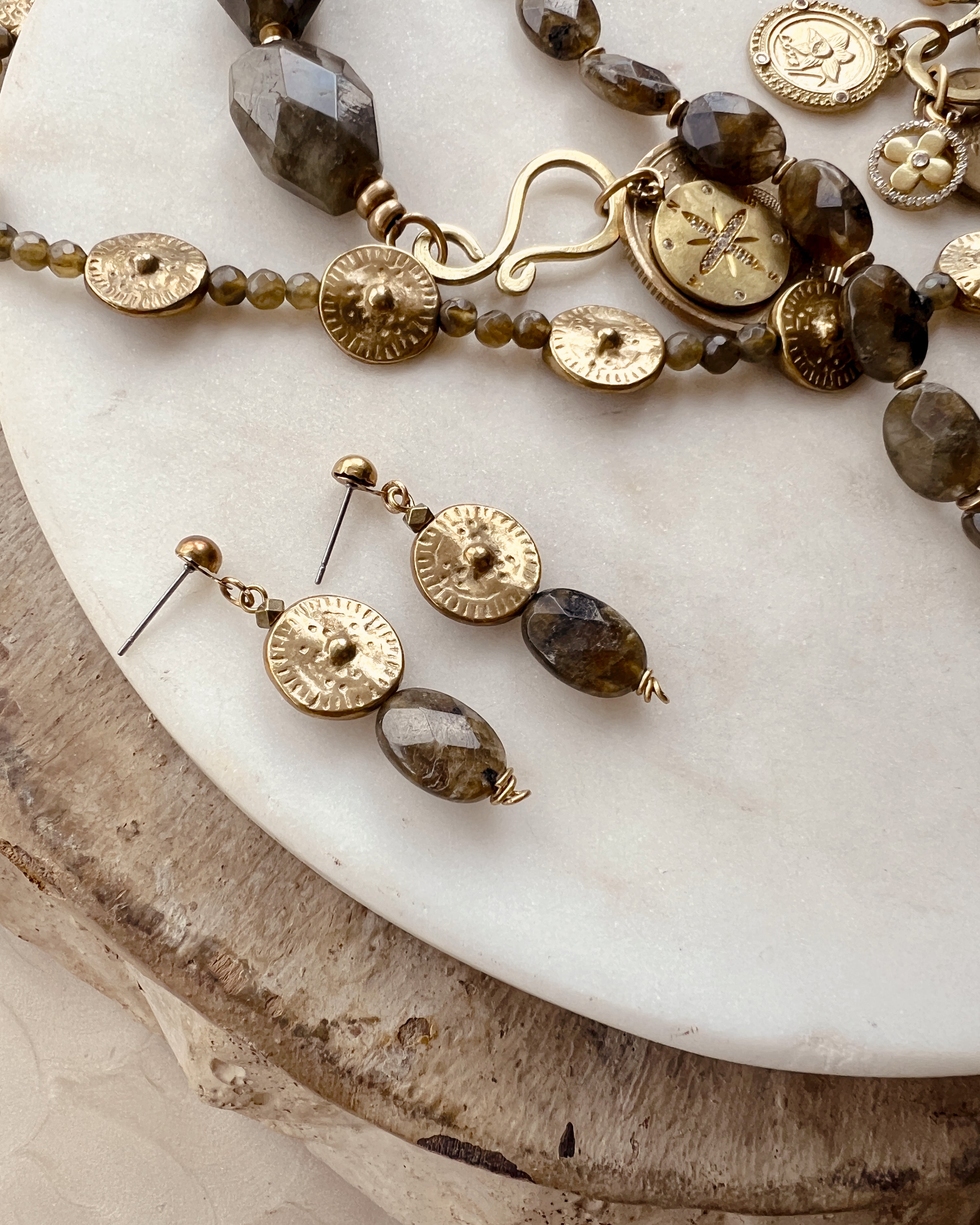 Petite Labradorite Drops
