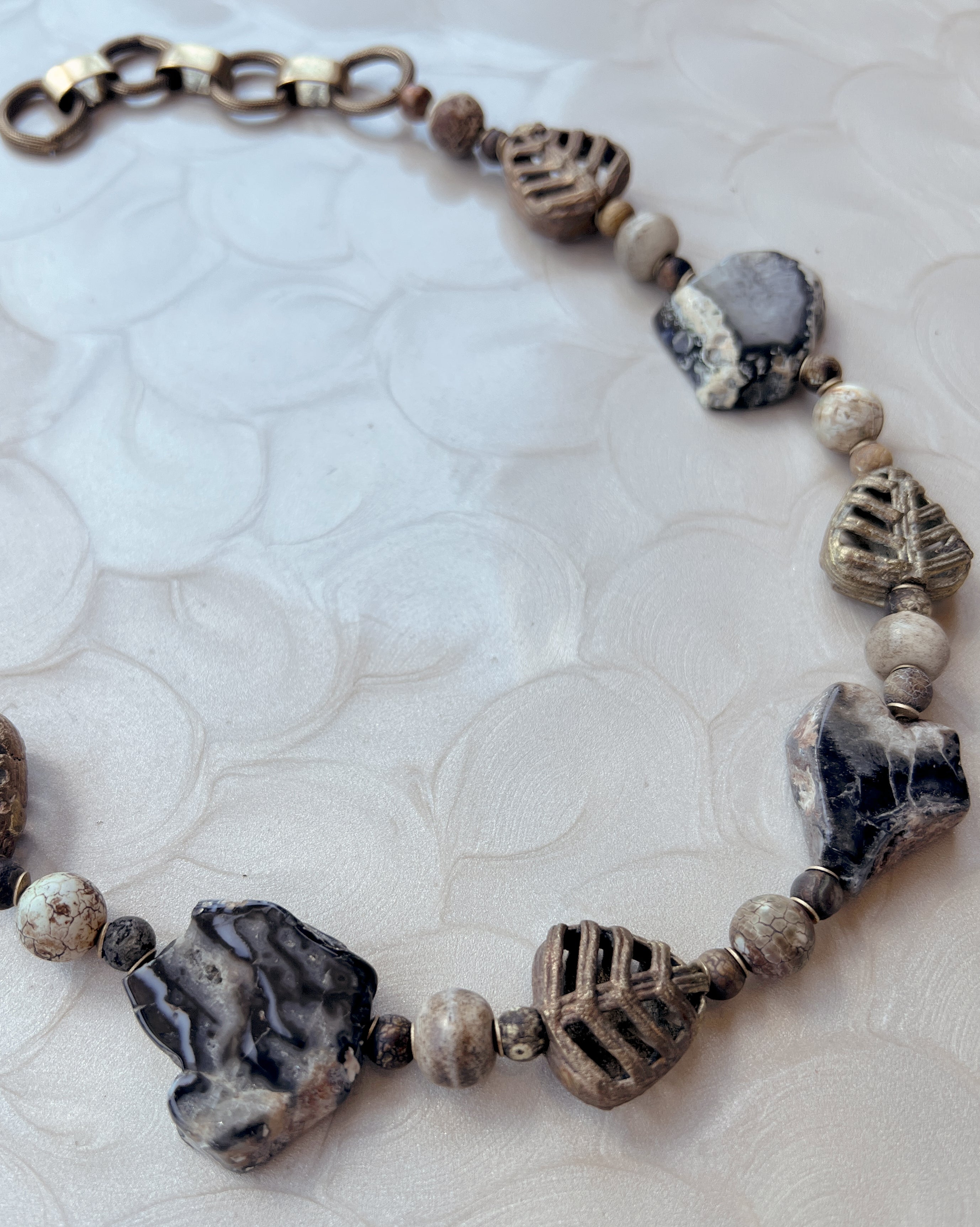 Black Agate Relic Chain