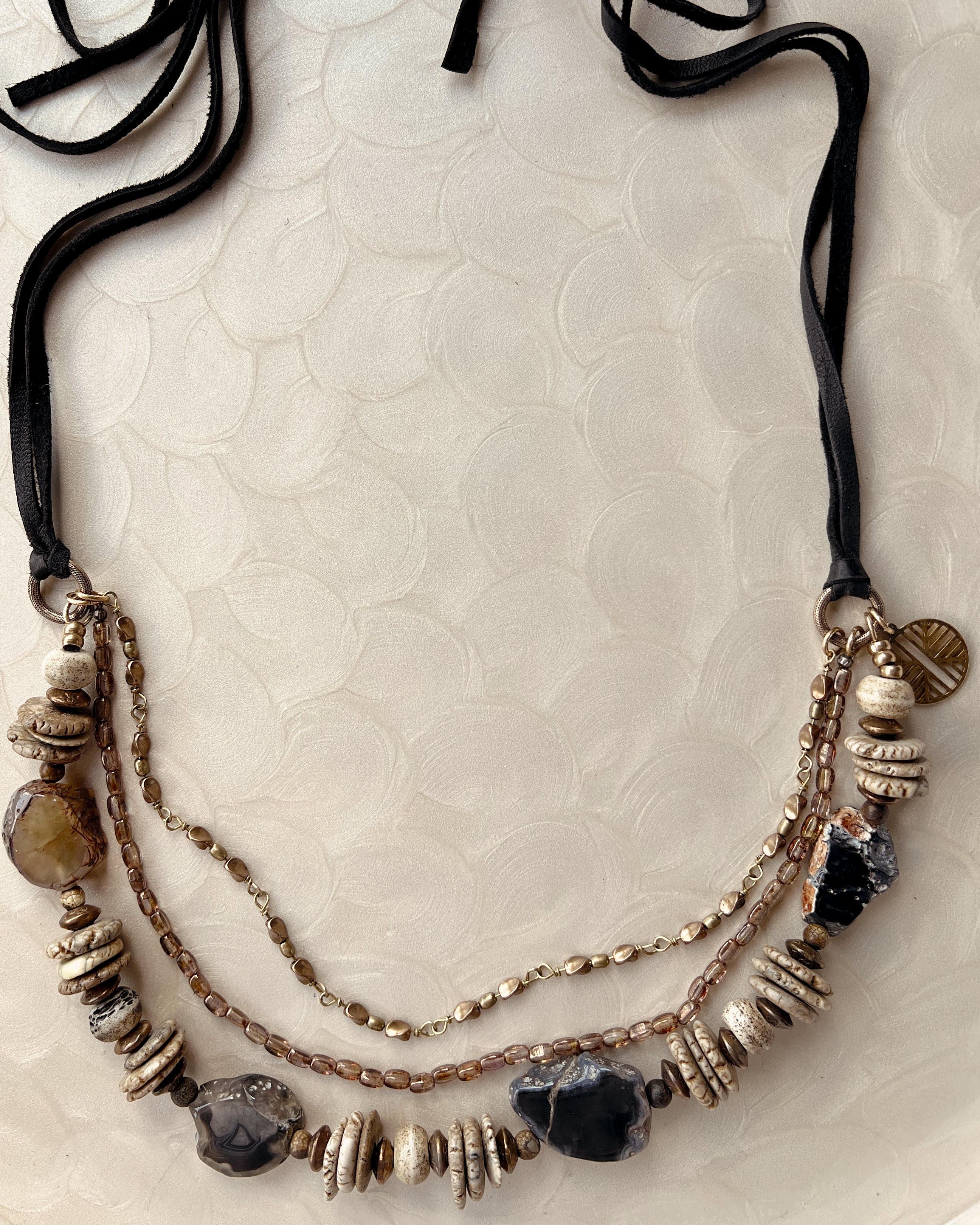 Agate Slab Layered Strand