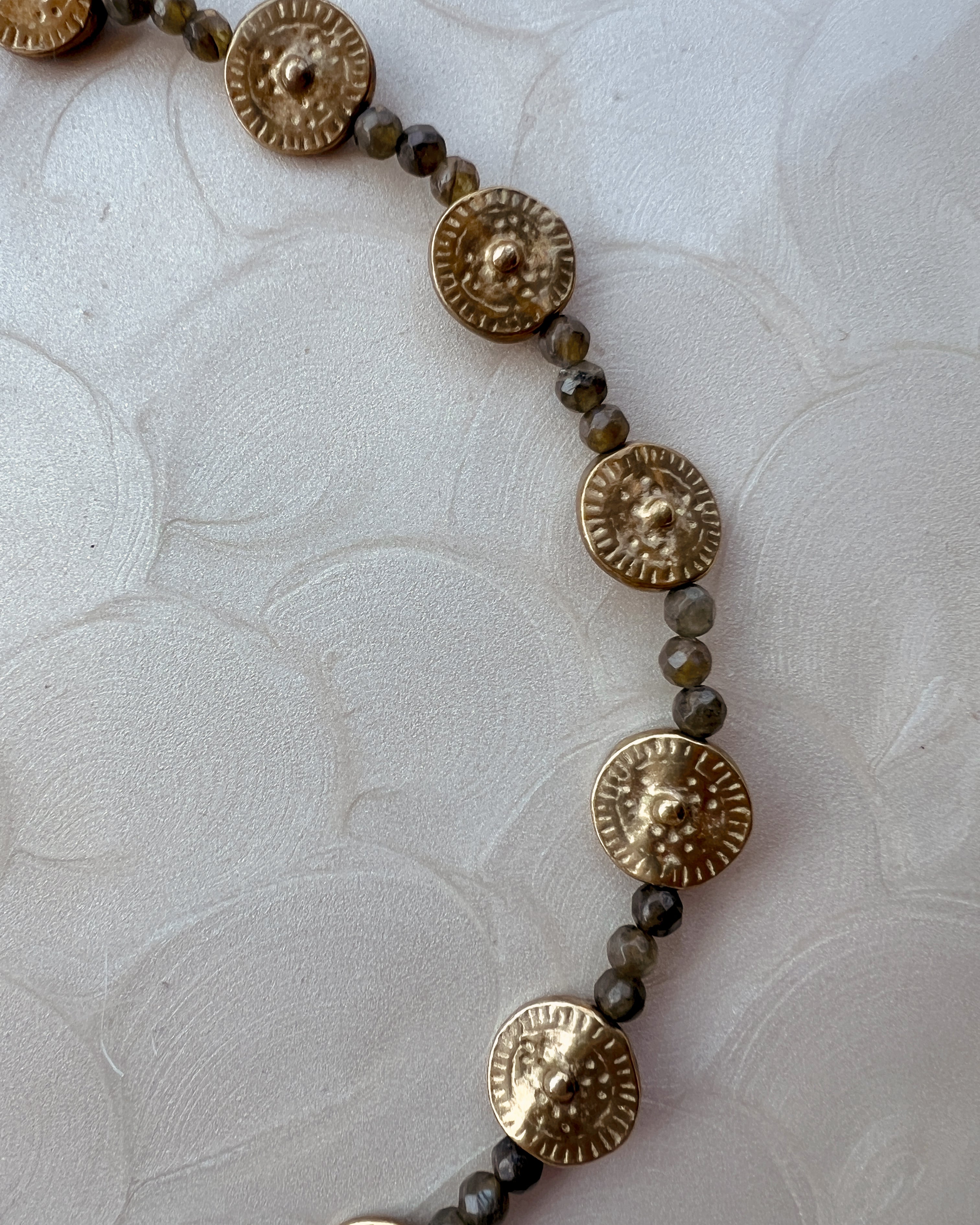 Labradorite & Brass Strand