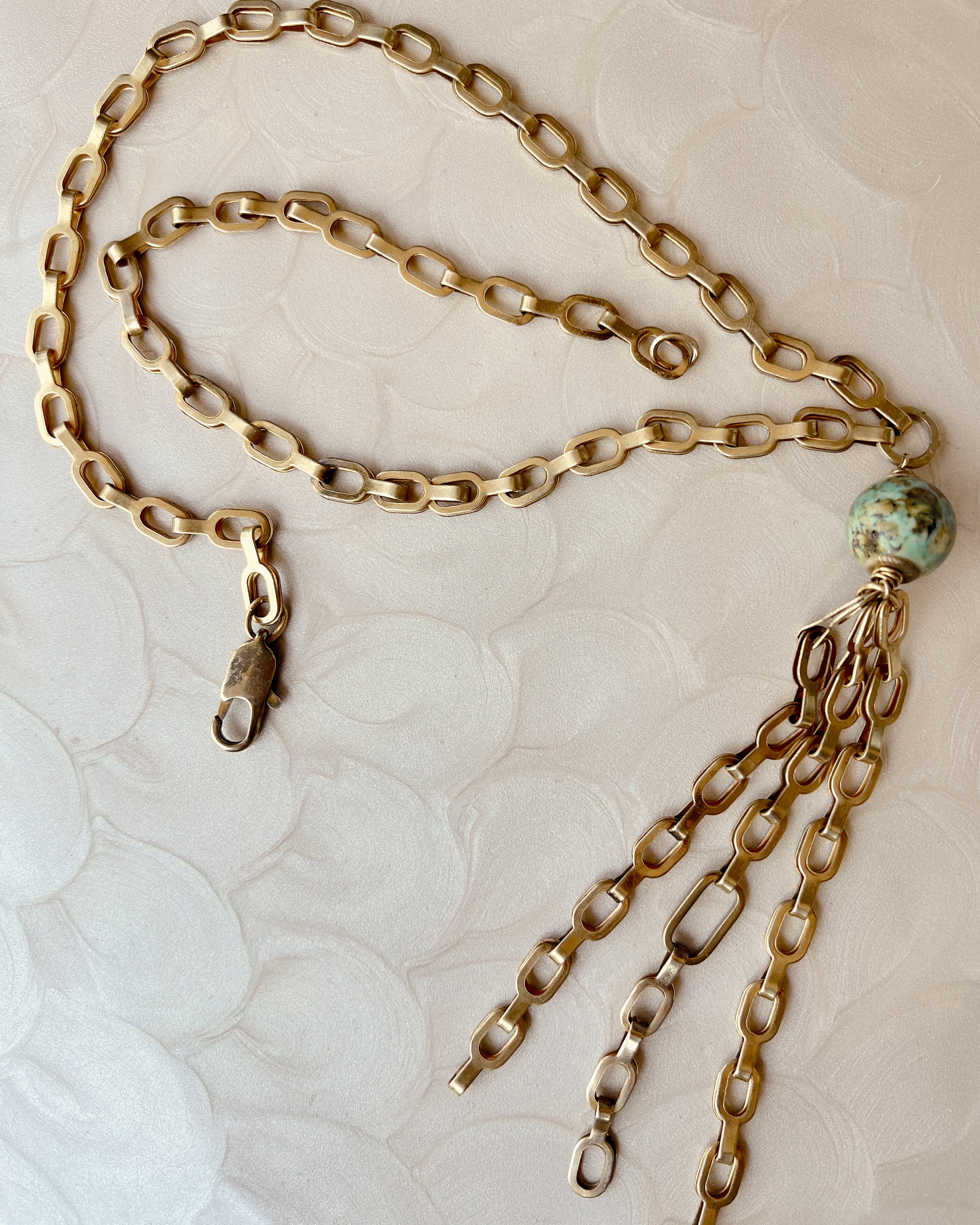 Louise Chain Tassel Necklace