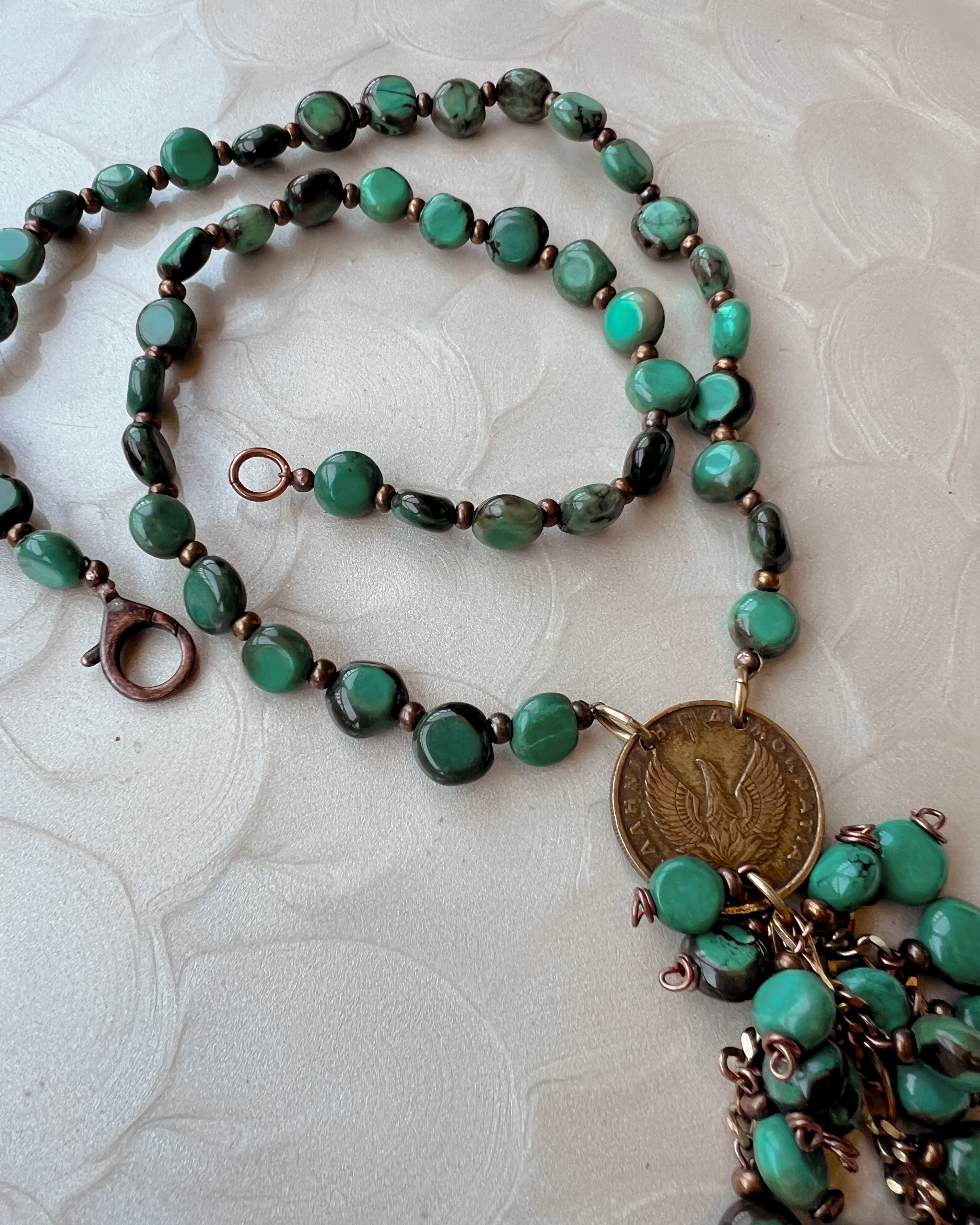 Turquoise Tassel Boho Strand