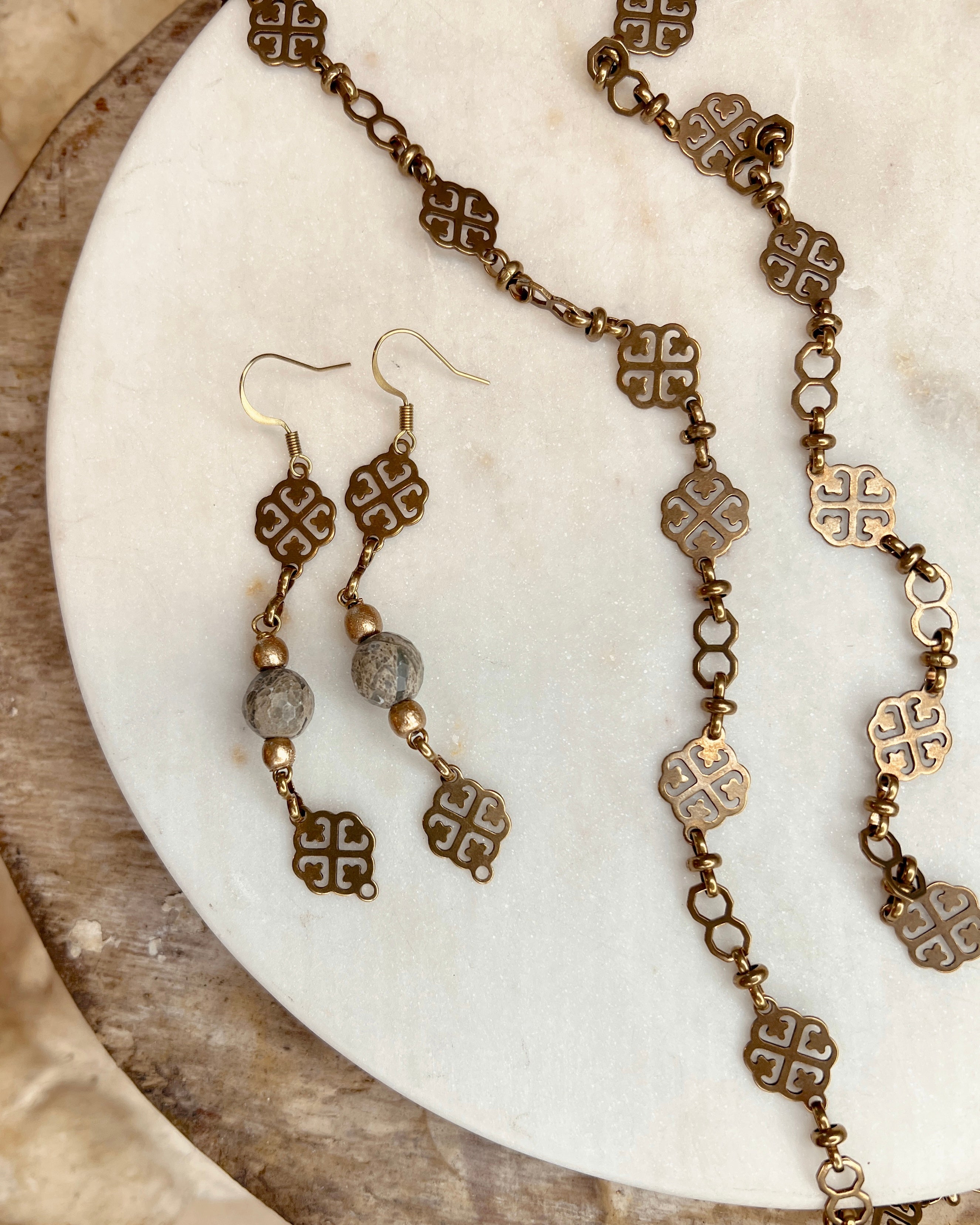 Brass Chain Dangles
