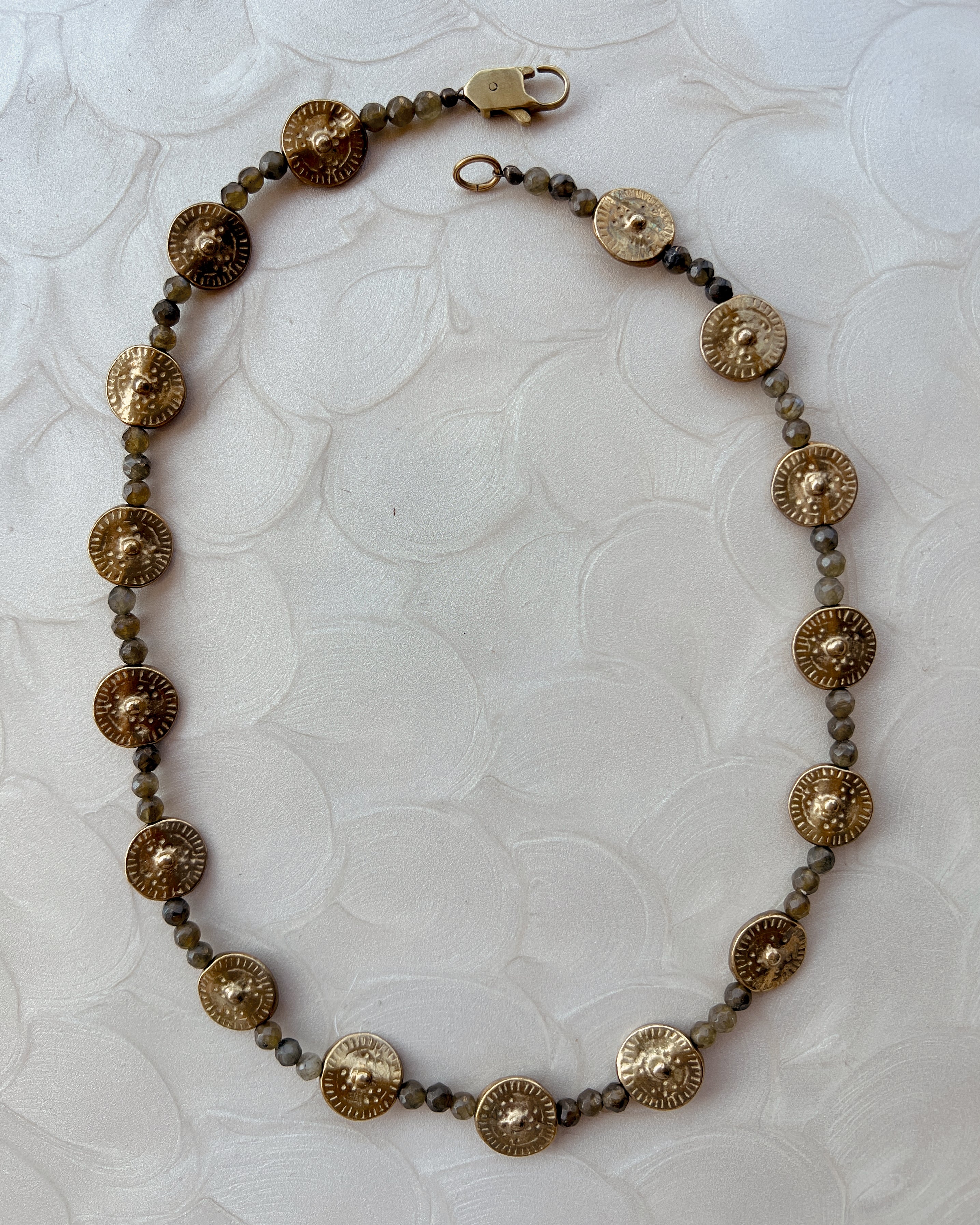 Labradorite & Brass Strand