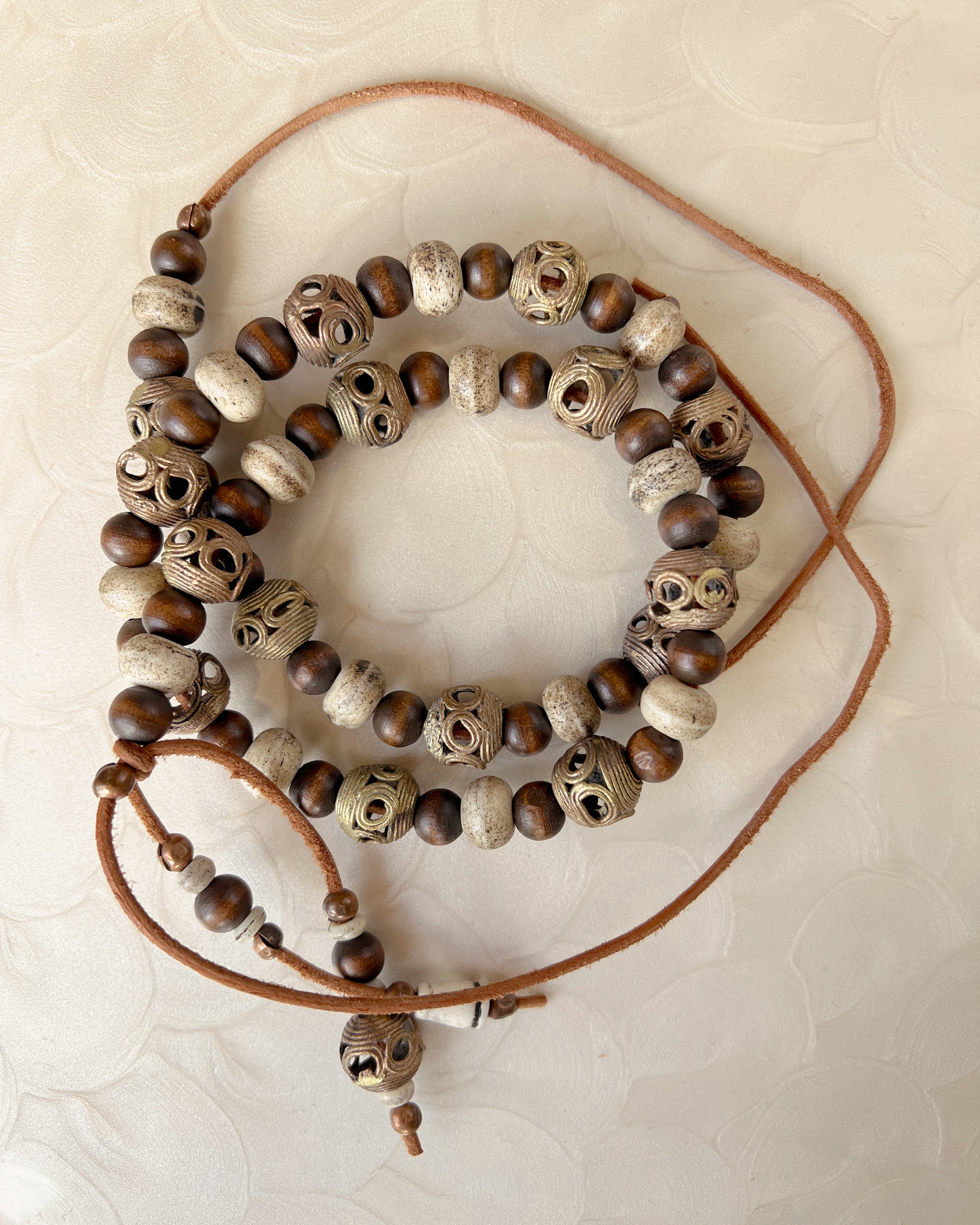 Wood, Bone & Brass Set