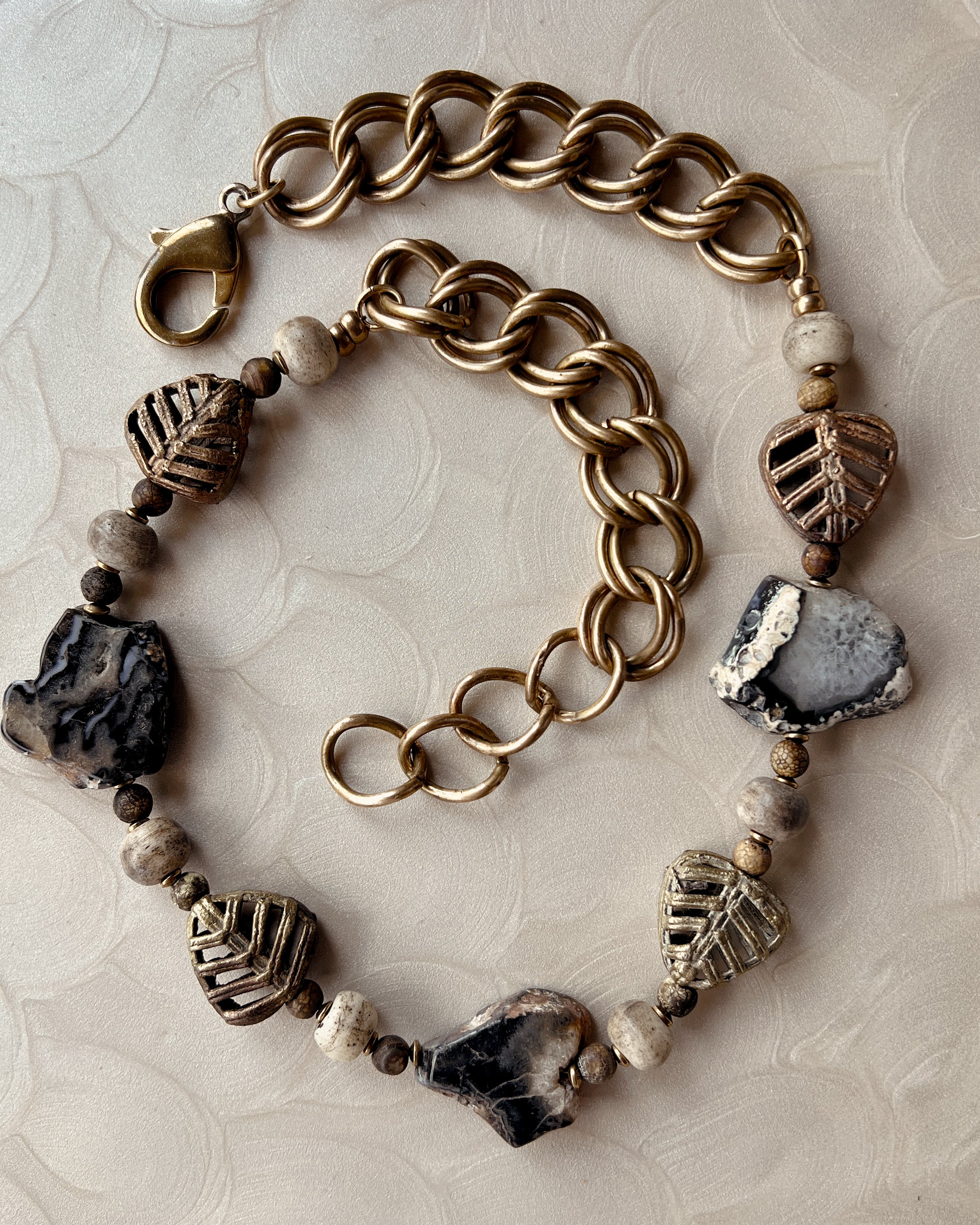 Black Agate Relic Chain