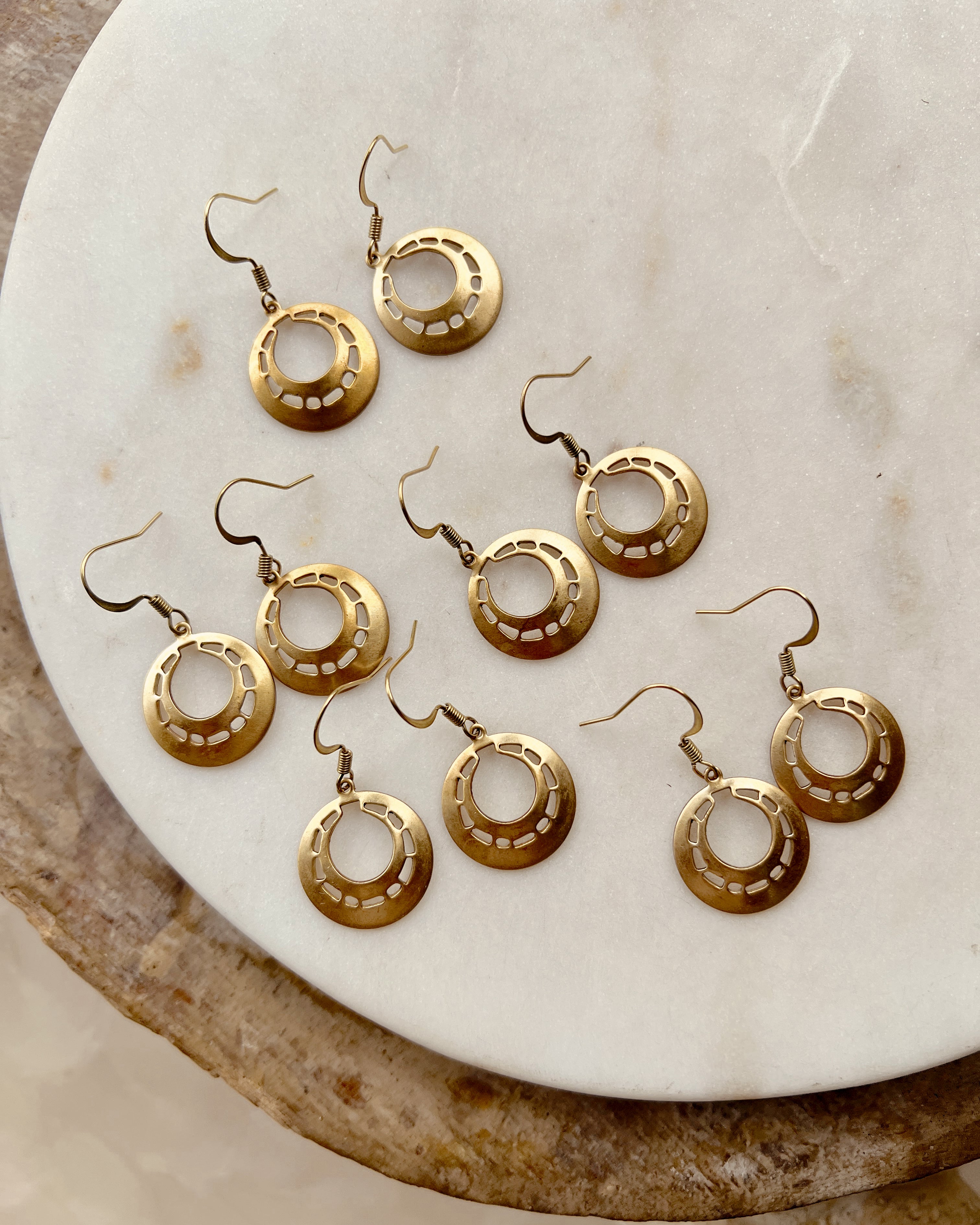 Vintage Brass Simple Drop